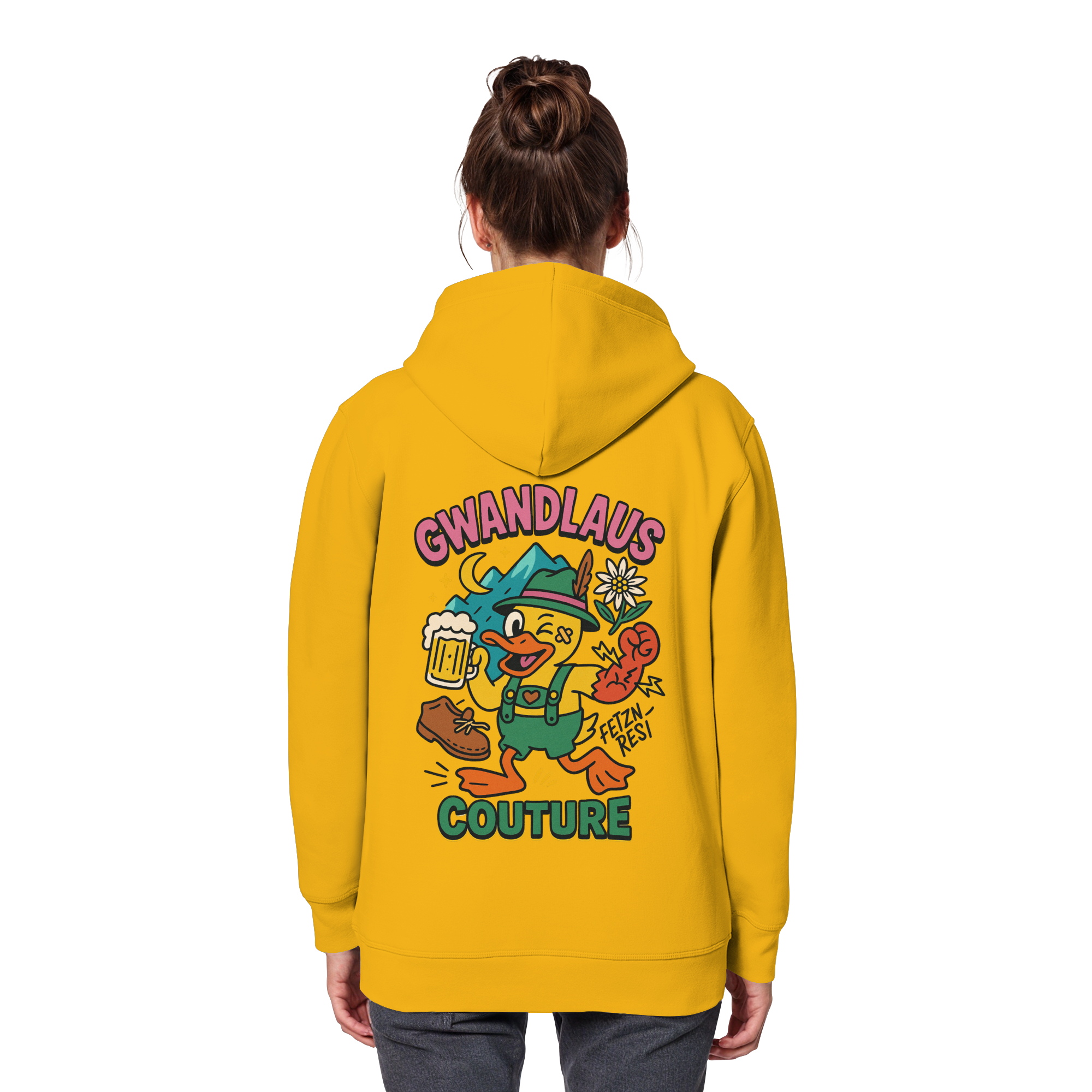 Crazy Duck - Organic Basic Hoodie