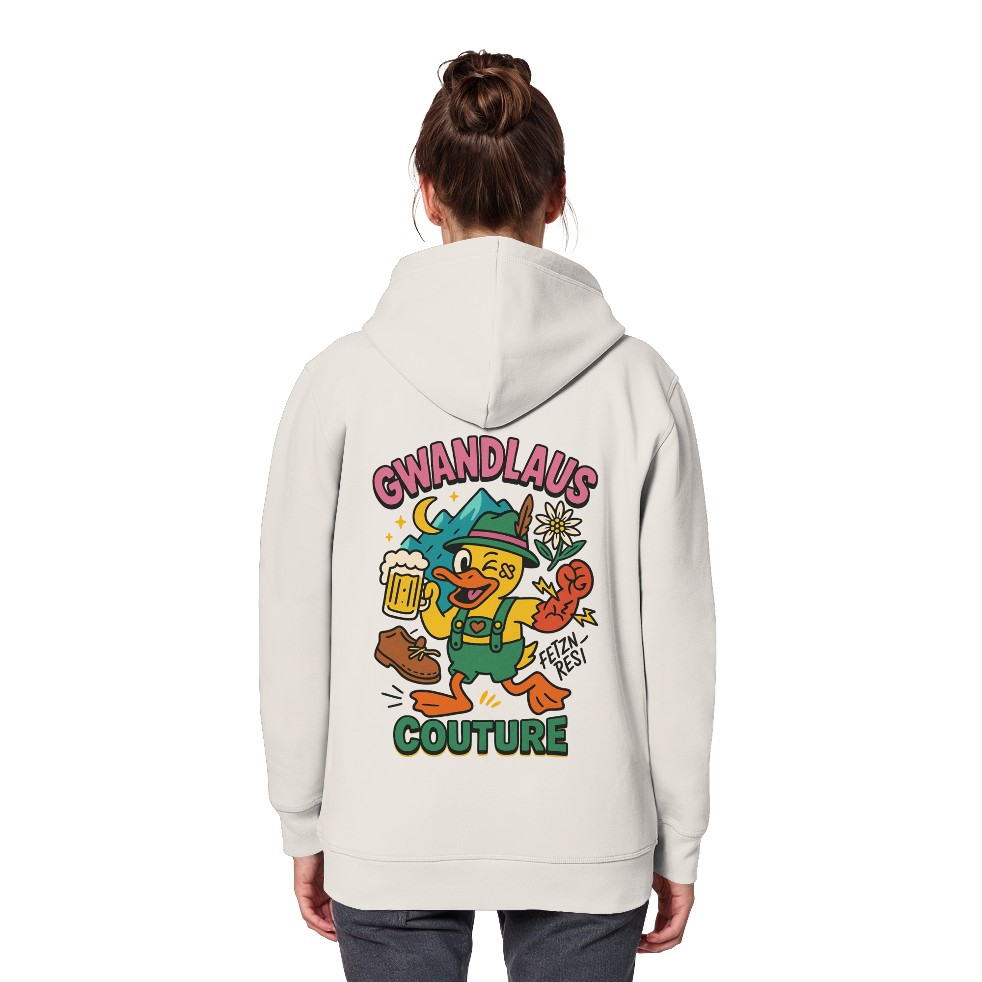 Crazy Duck - Organic Basic Hoodie