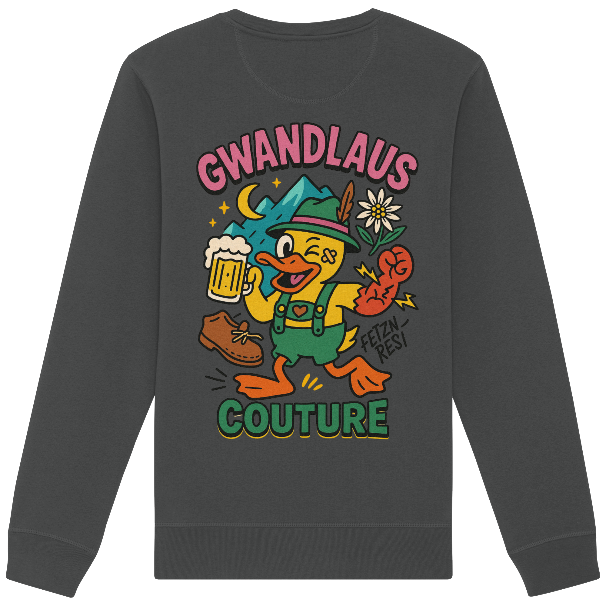 Crazy Duck - Organic Basic Unisex Sweatshirt