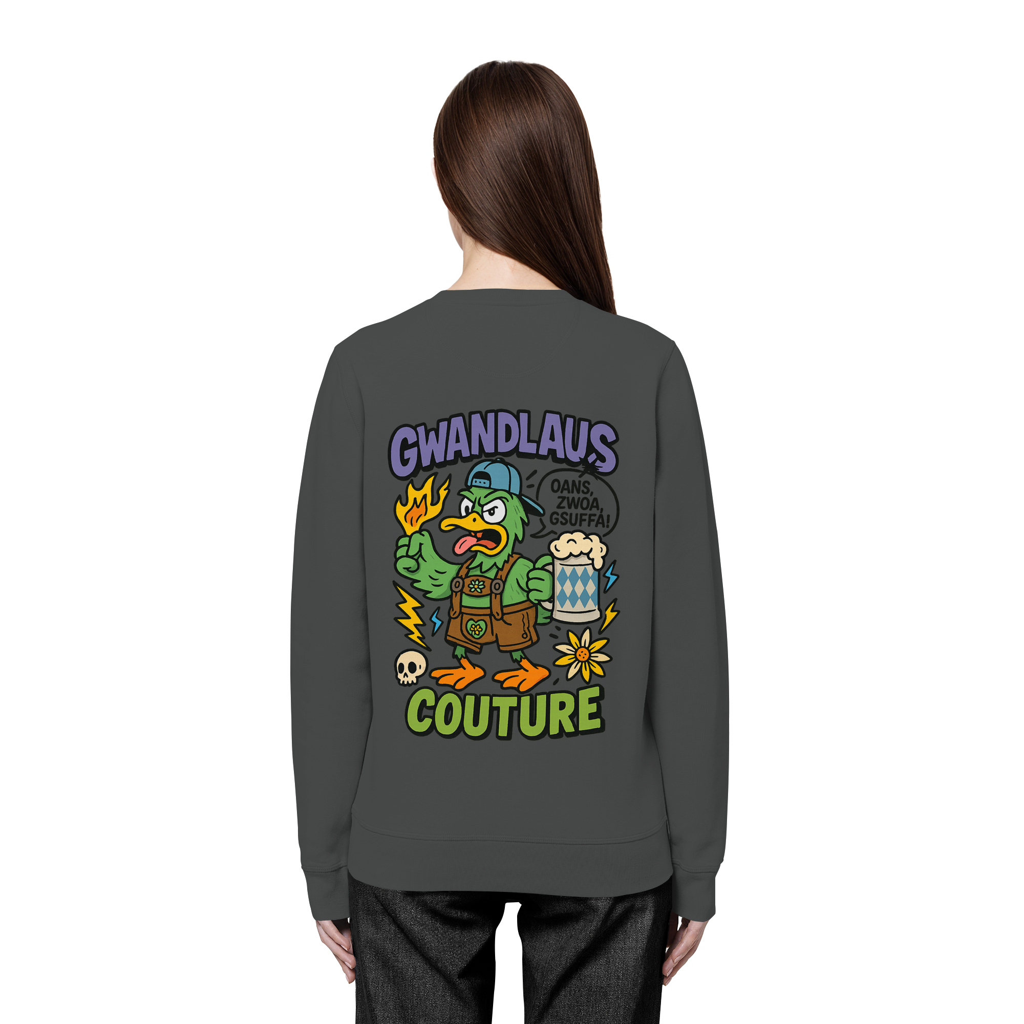 Ente süßsauer - Organic Basic Unisex Sweatshirt