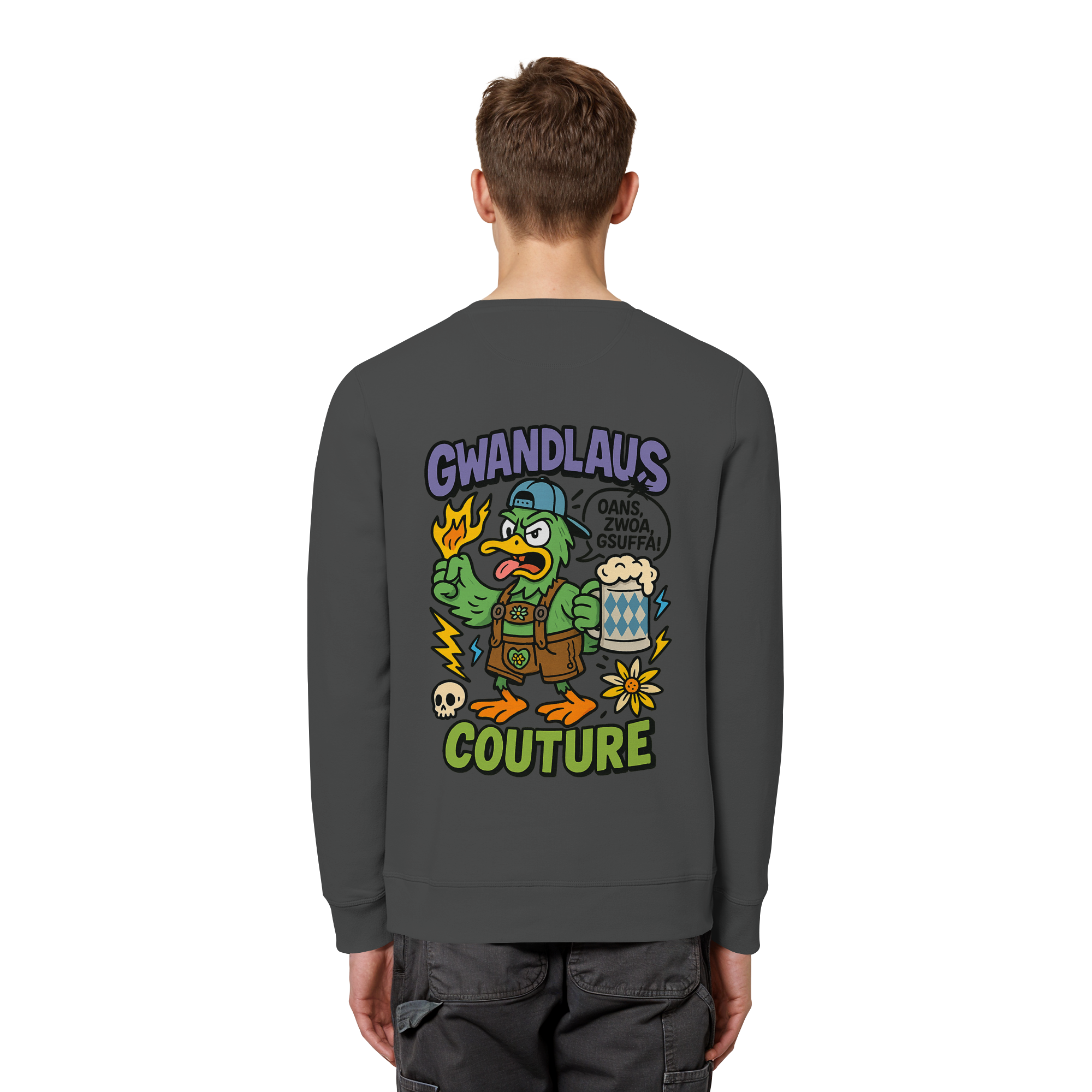 Ente süßsauer - Organic Basic Unisex Sweatshirt