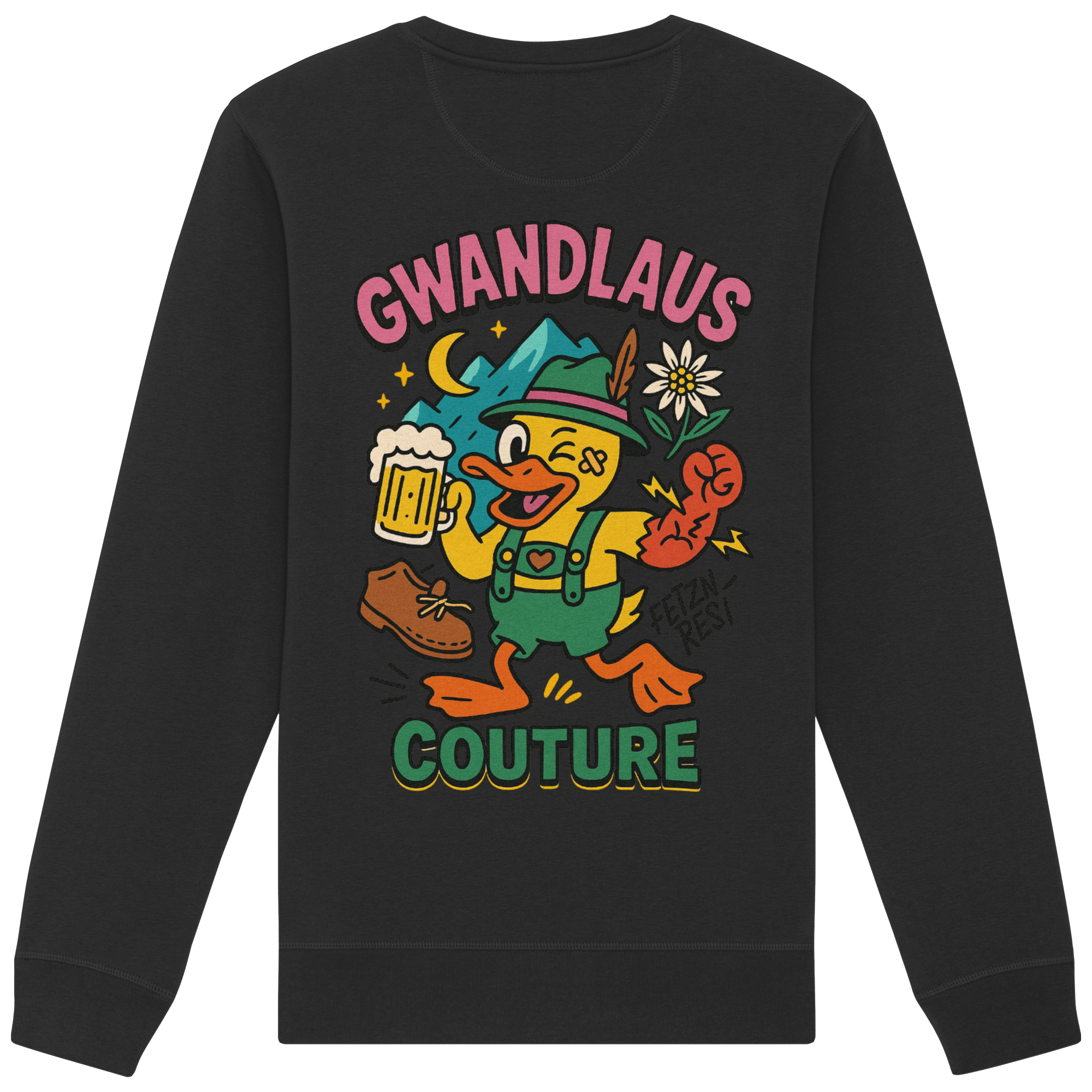 Crazy Duck - Organic Basic Unisex Sweatshirt