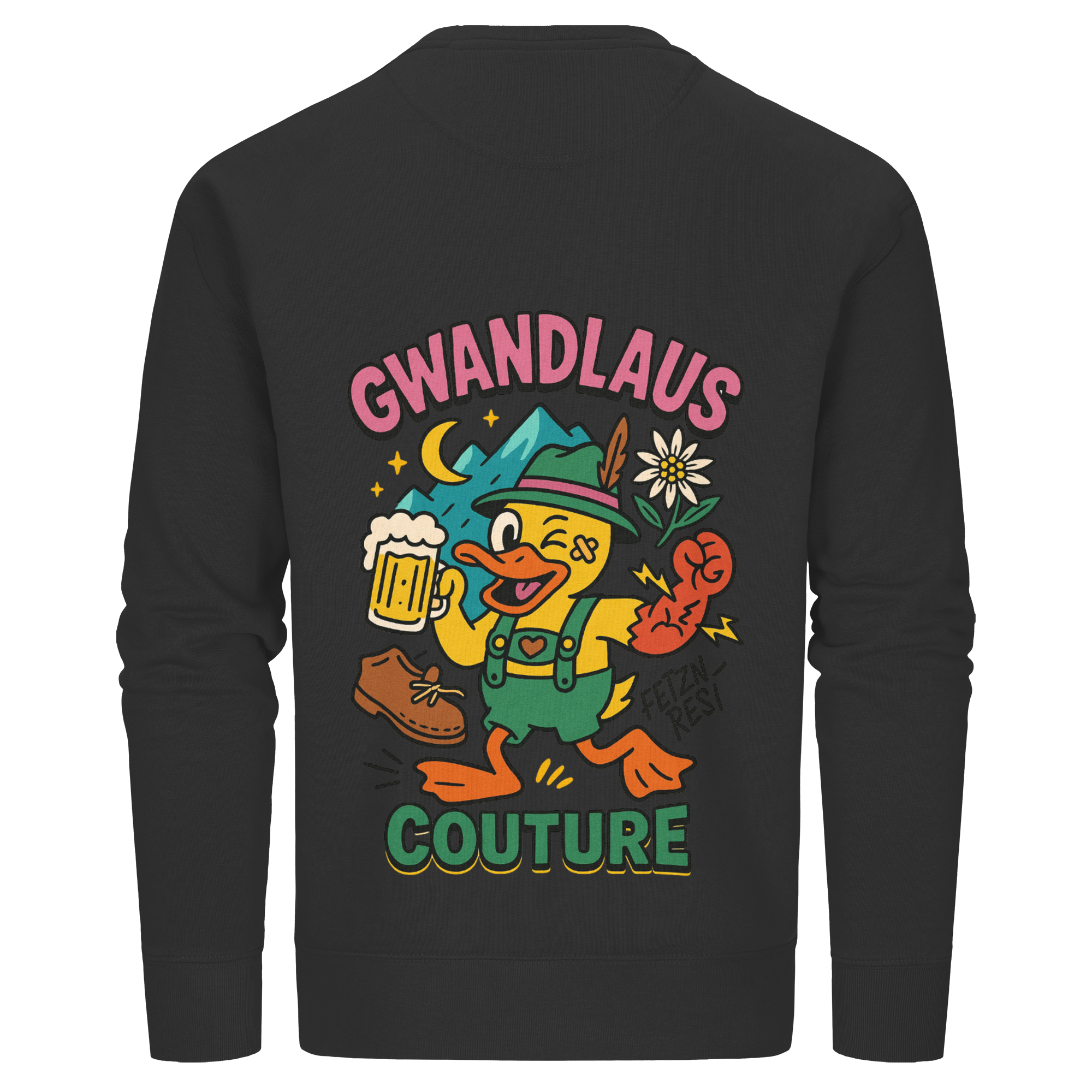 Crazy Duck - Organic Basic Unisex Sweatshirt