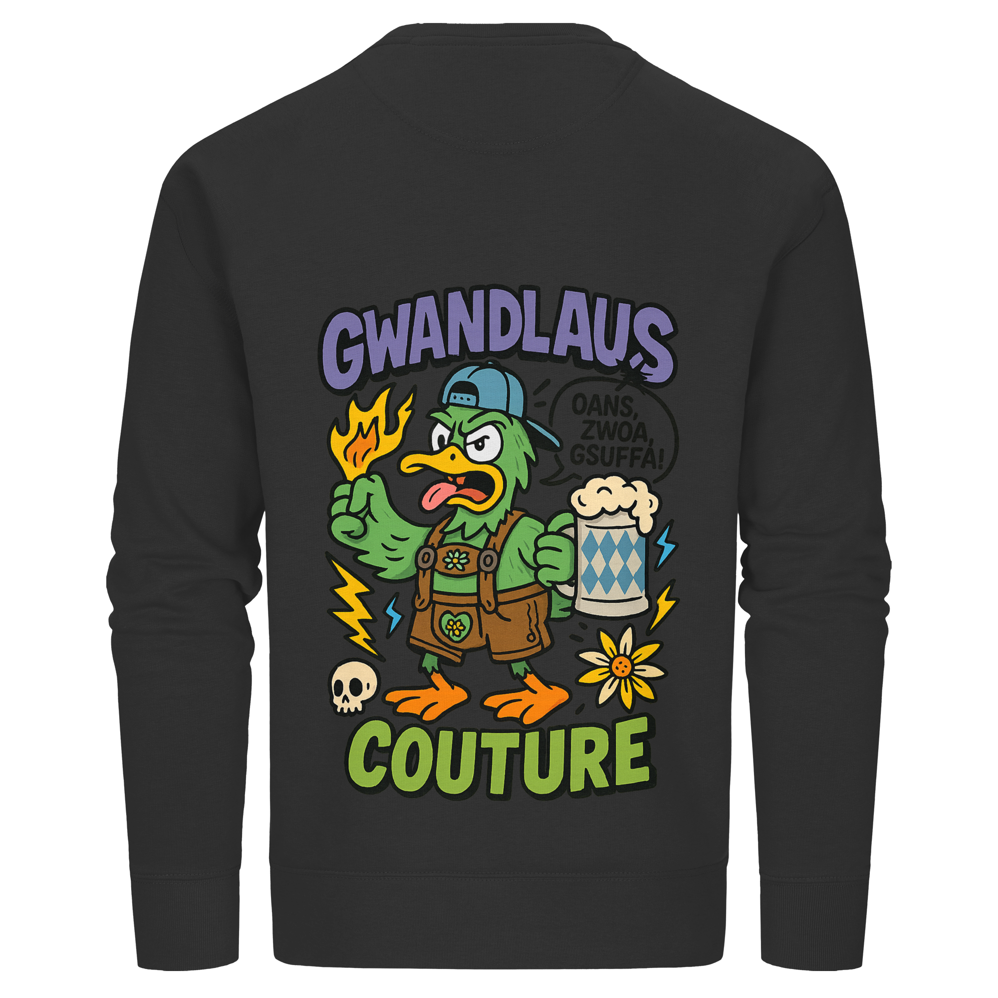 Ente süßsauer - Organic Basic Unisex Sweatshirt