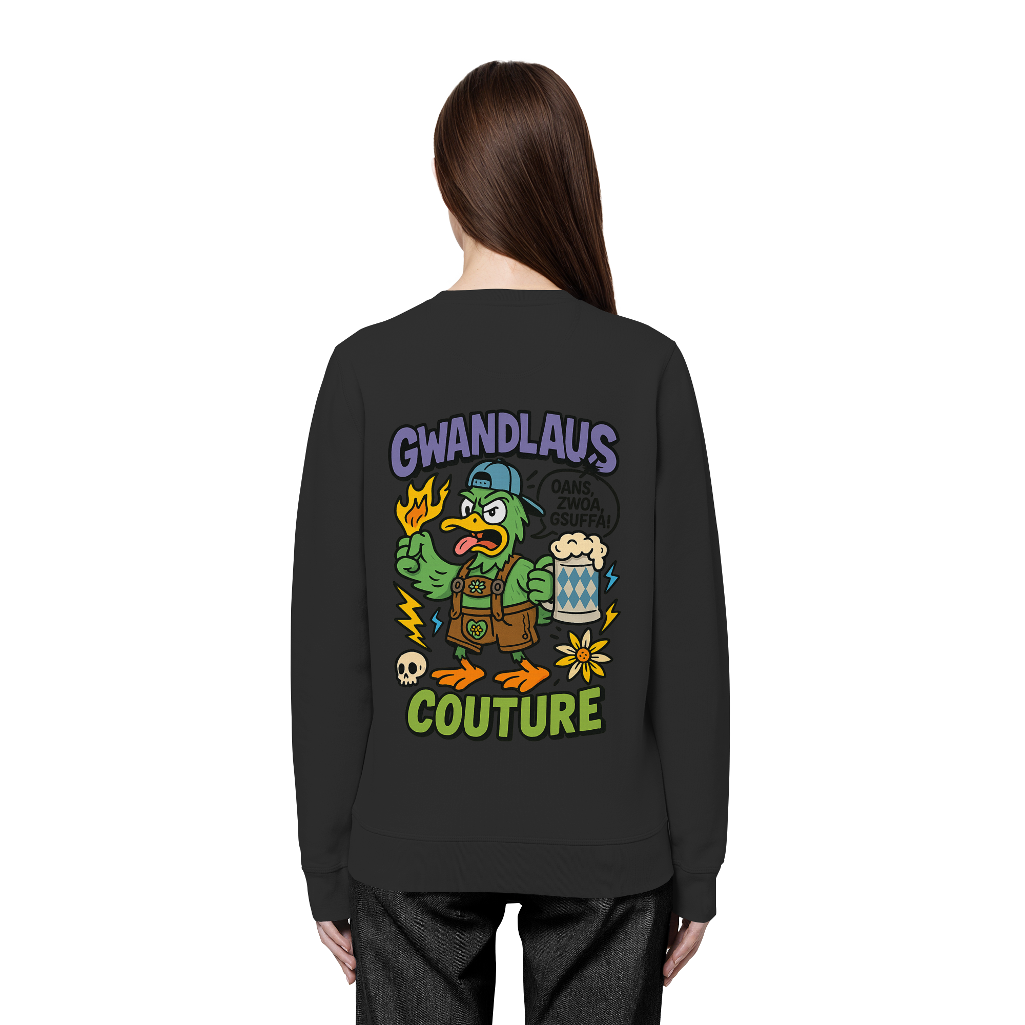 Ente süßsauer - Organic Basic Unisex Sweatshirt