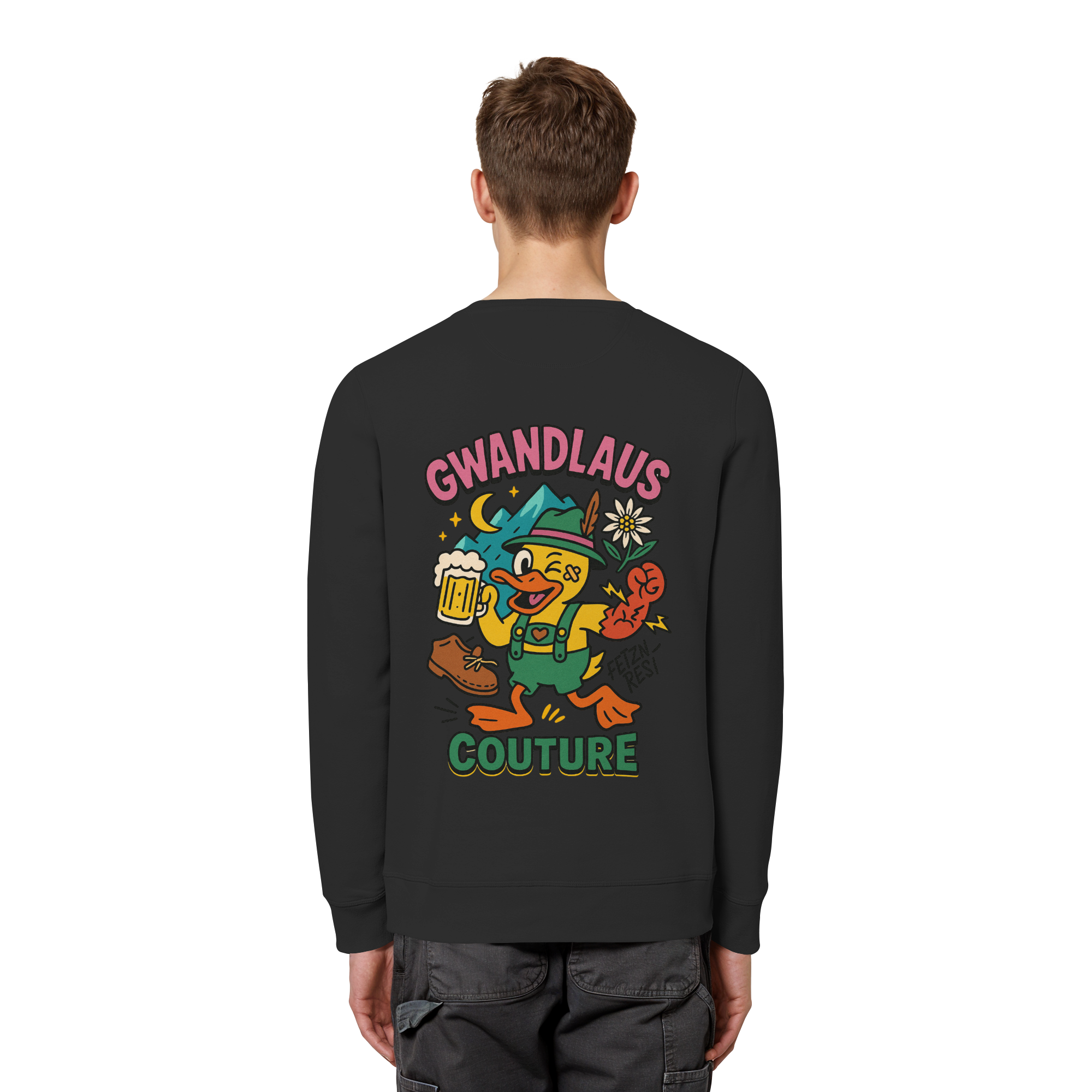 Crazy Duck - Organic Basic Unisex Sweatshirt