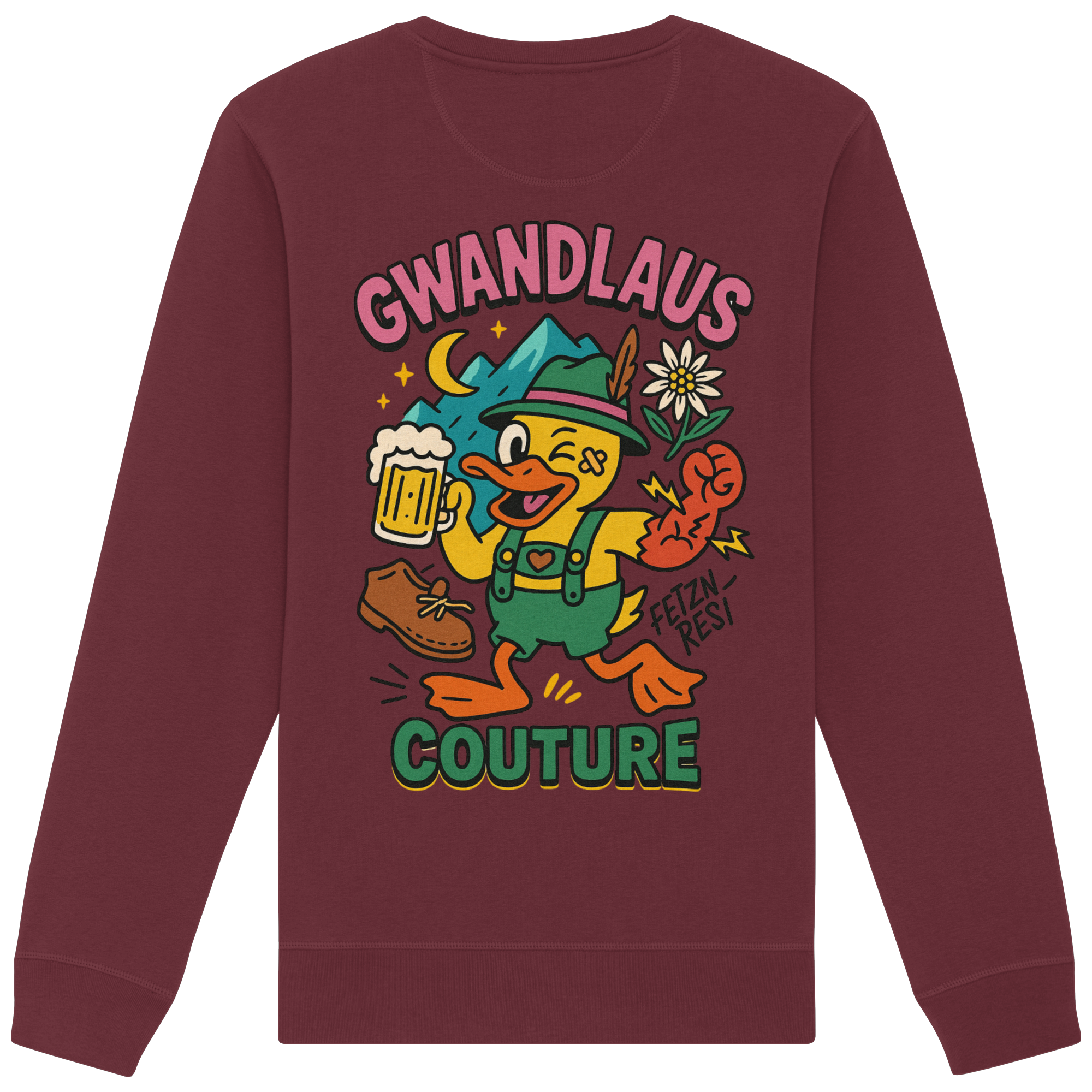 Crazy Duck - Organic Basic Unisex Sweatshirt