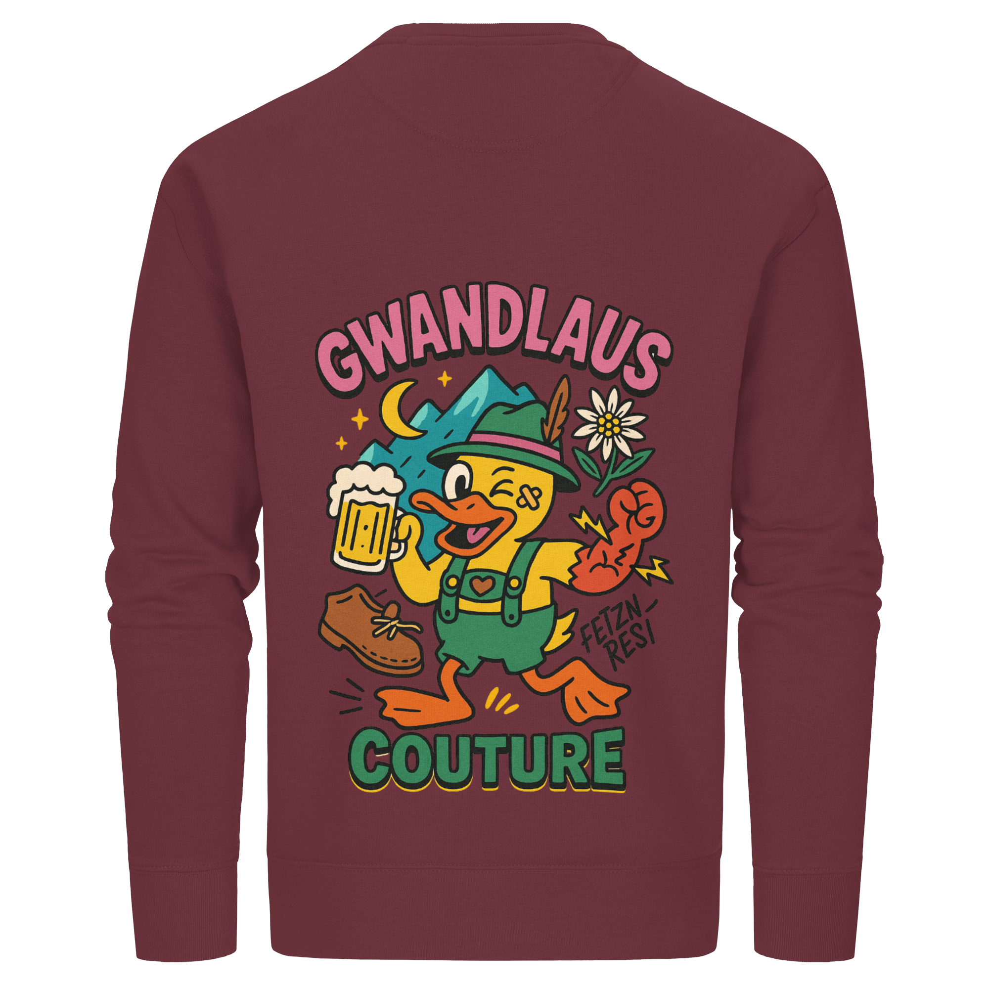 Crazy Duck - Organic Basic Unisex Sweatshirt