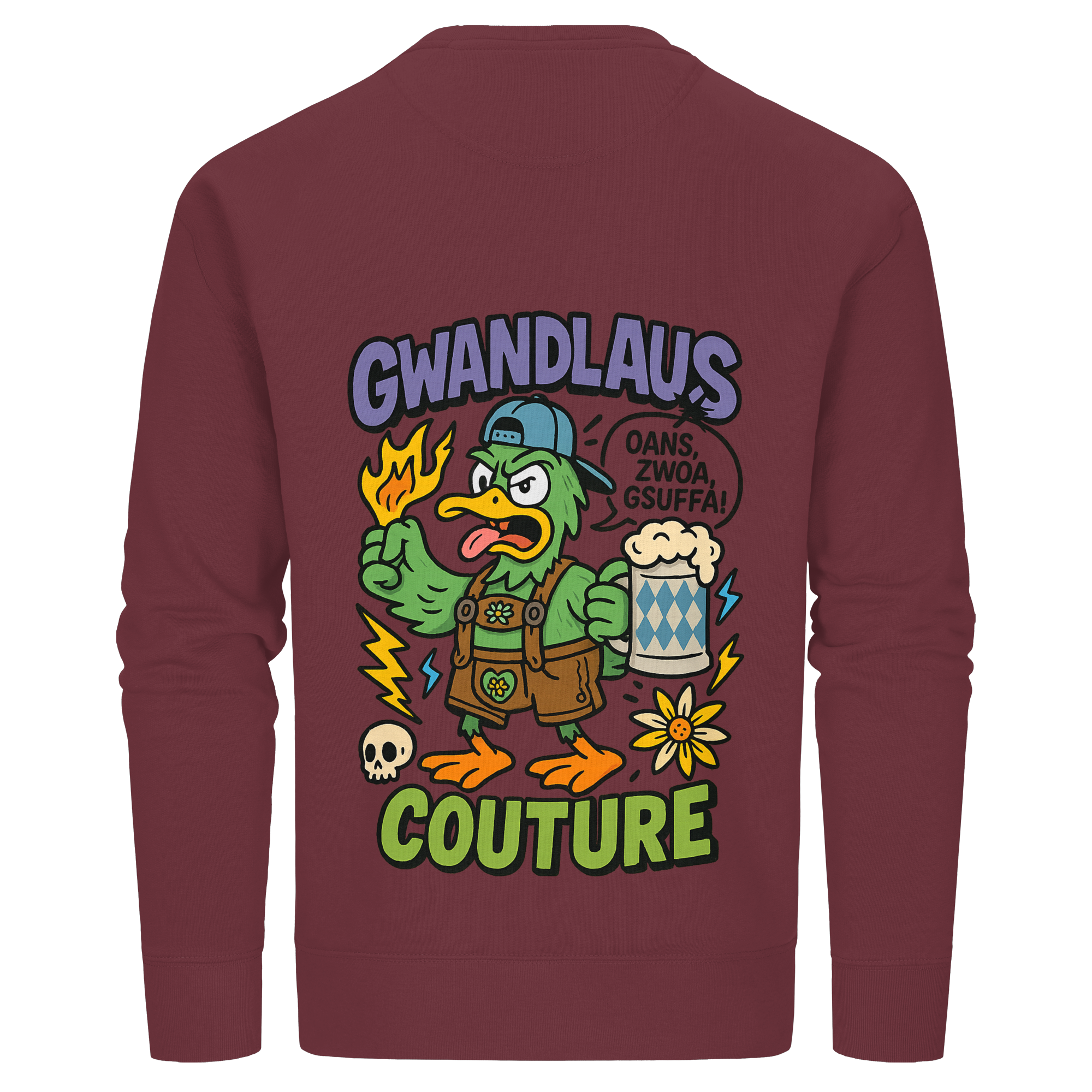 Ente süßsauer - Organic Basic Unisex Sweatshirt