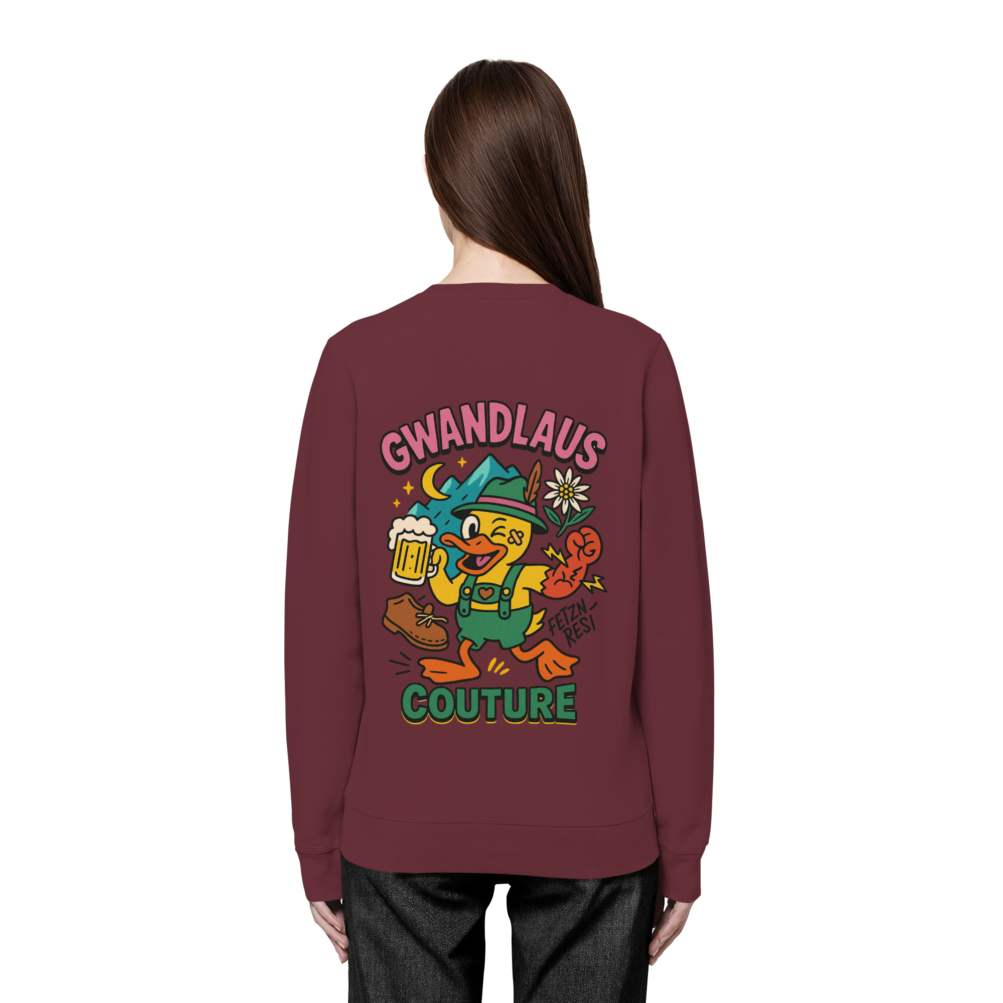 Crazy Duck - Organic Basic Unisex Sweatshirt