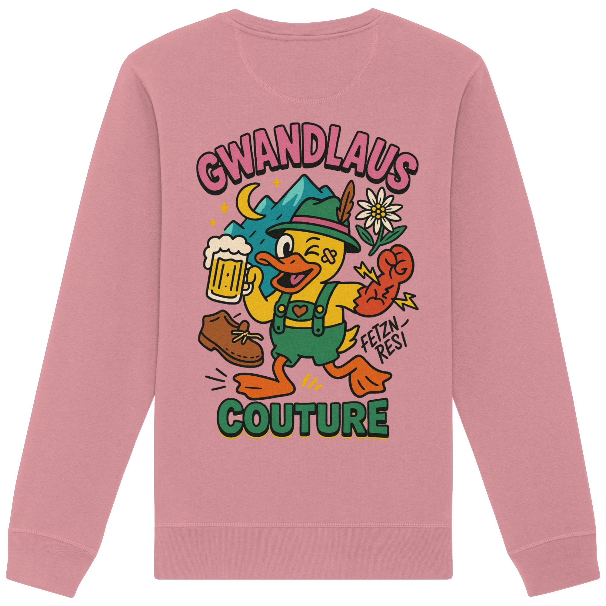 Crazy Duck - Organic Basic Unisex Sweatshirt