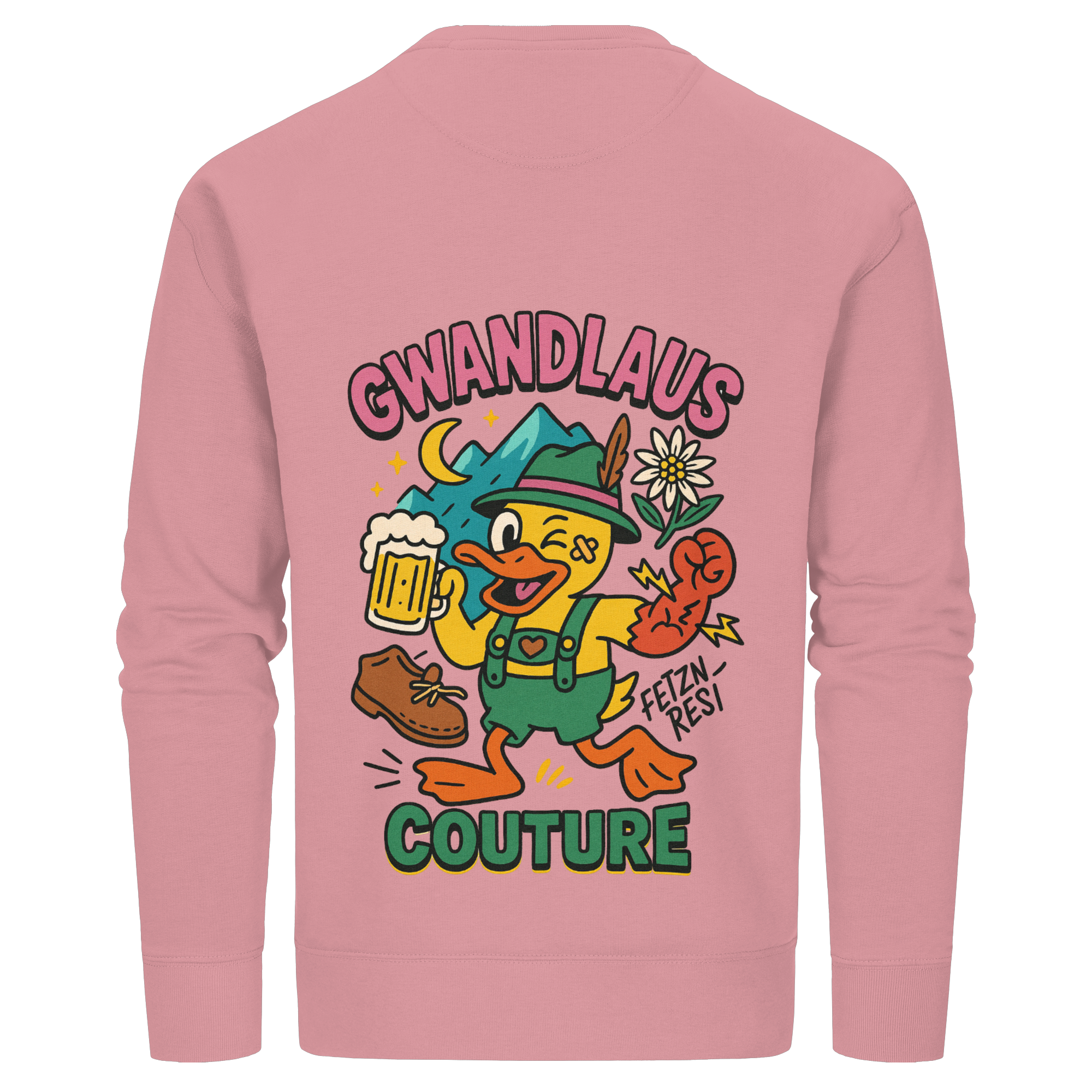 Crazy Duck - Organic Basic Unisex Sweatshirt