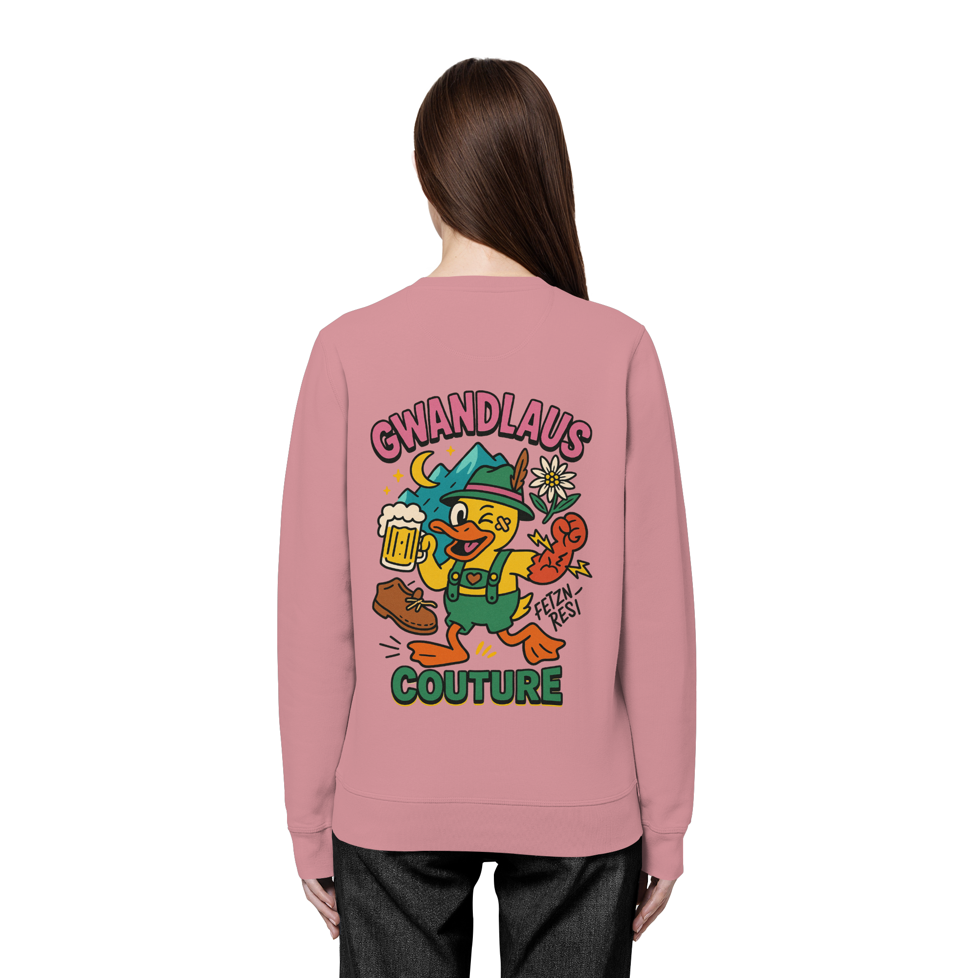 Crazy Duck - Organic Basic Unisex Sweatshirt