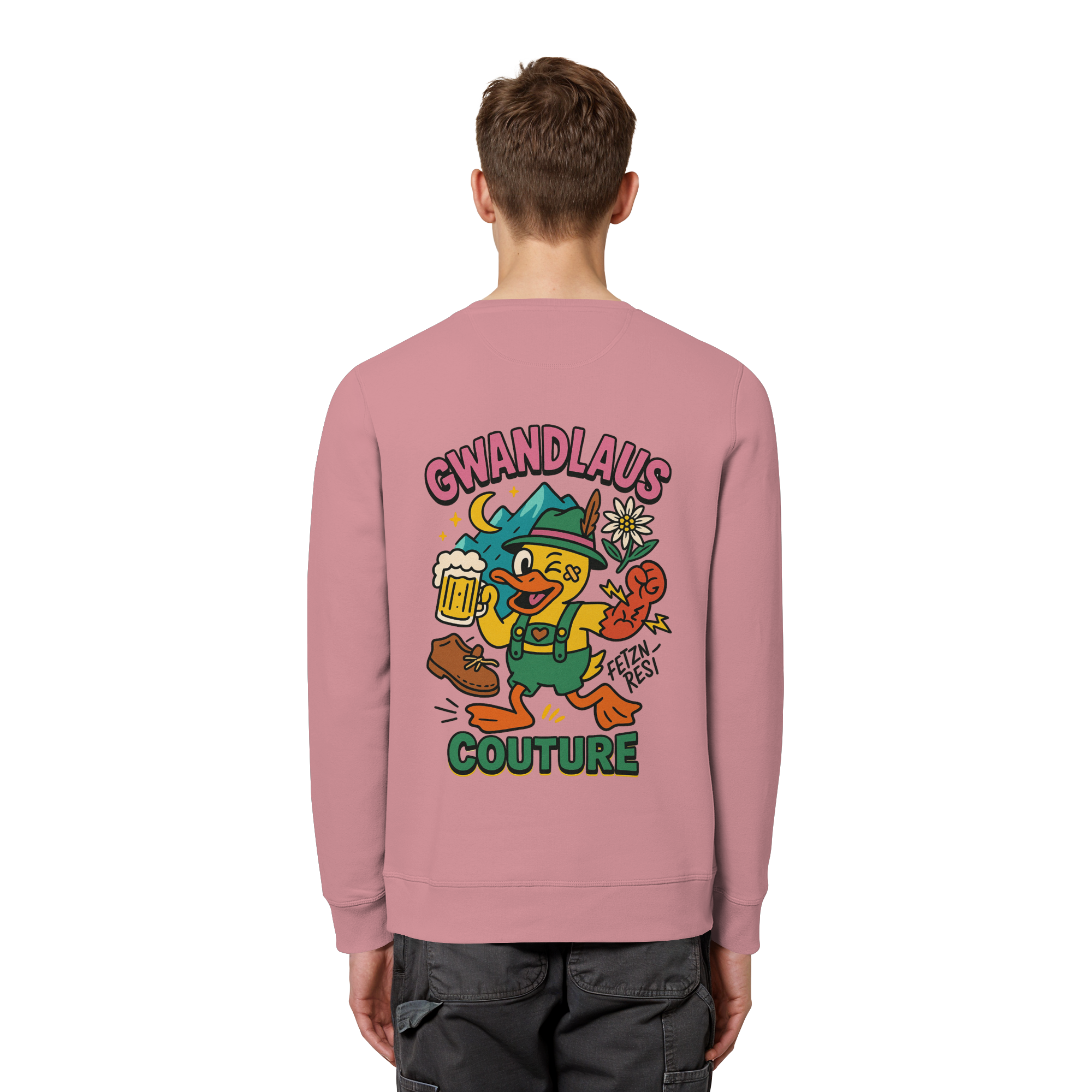 Crazy Duck - Organic Basic Unisex Sweatshirt