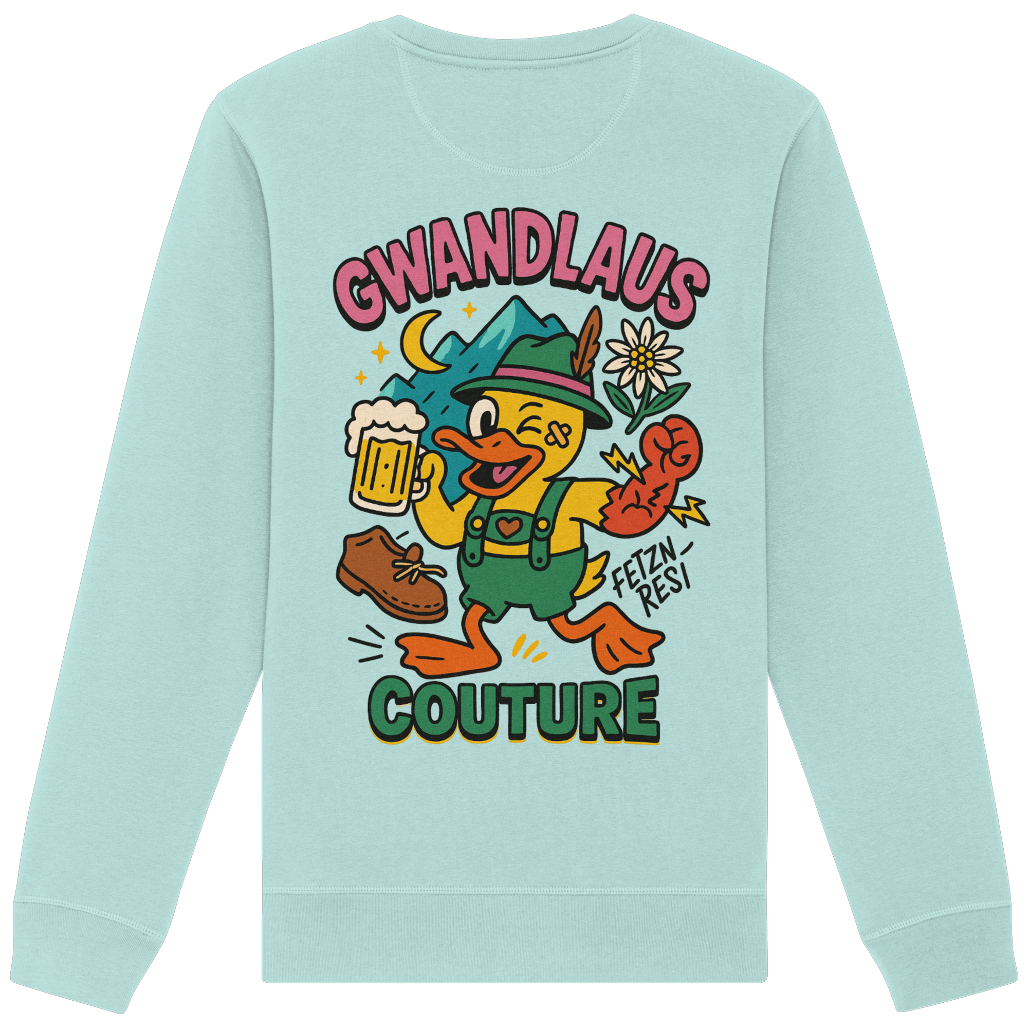 Crazy Duck - Organic Basic Unisex Sweatshirt