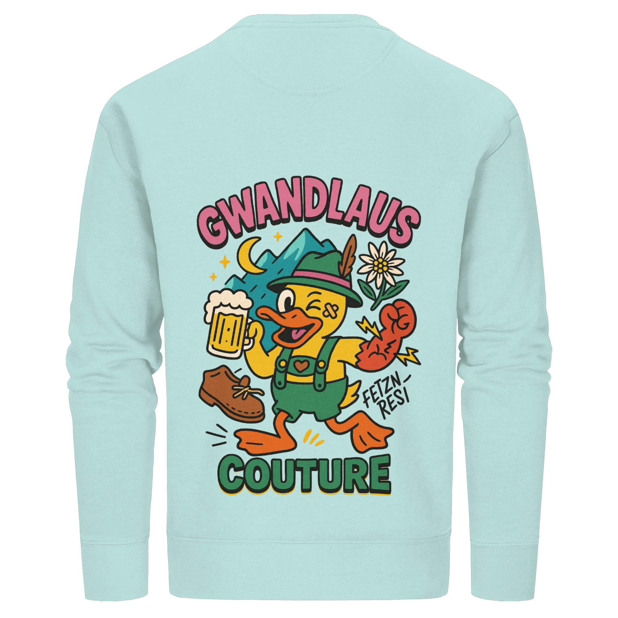 Crazy Duck - Organic Basic Unisex Sweatshirt