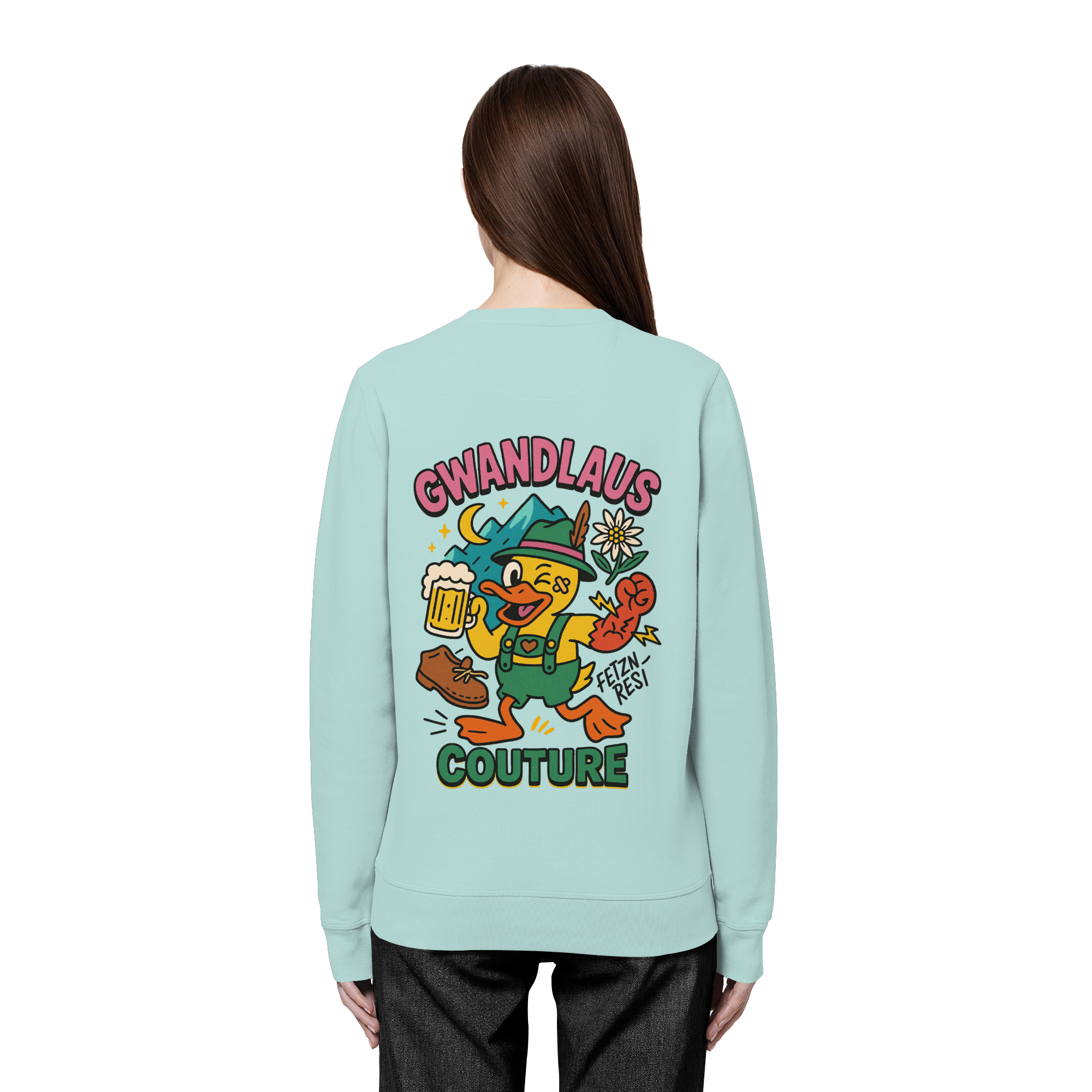 Crazy Duck - Organic Basic Unisex Sweatshirt