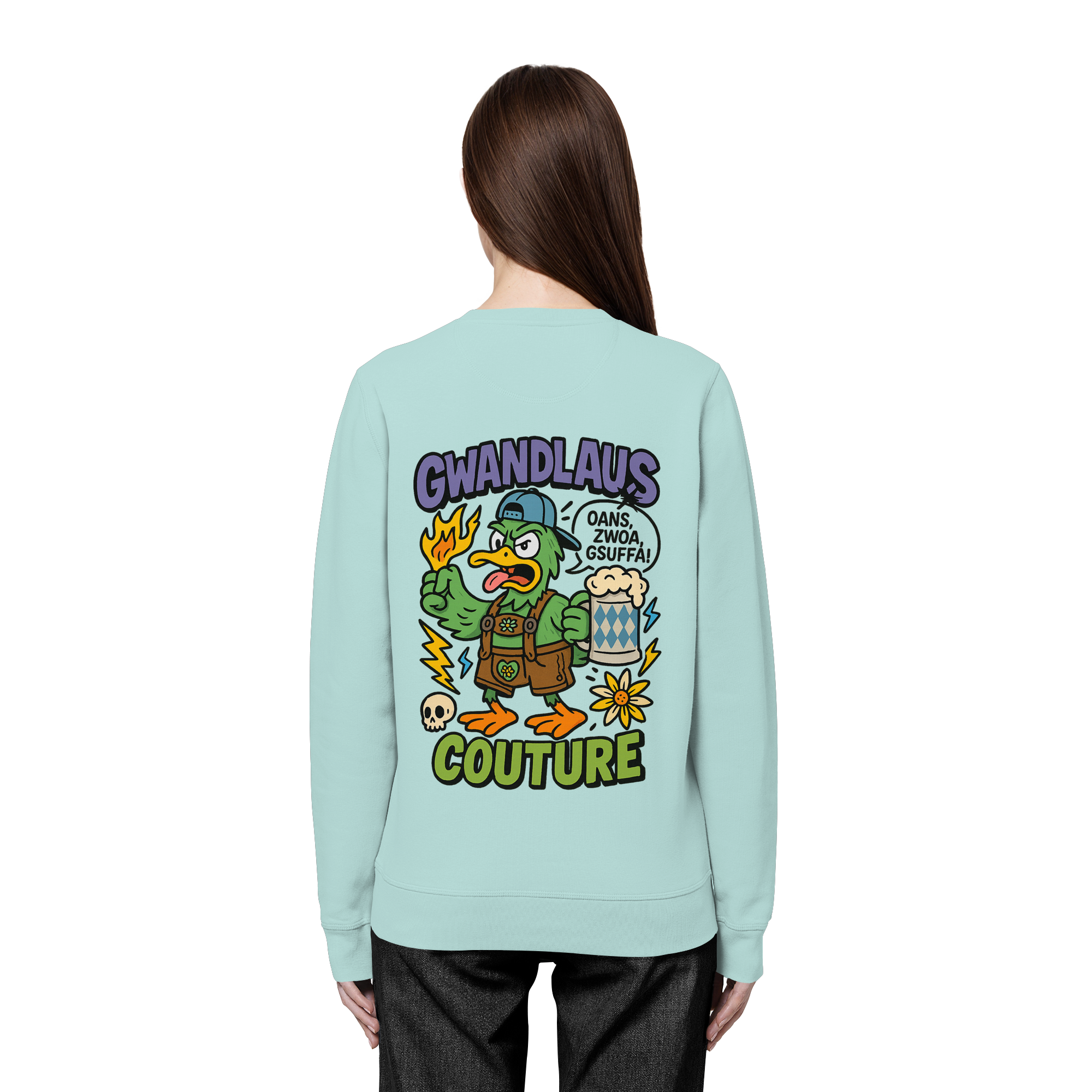 Ente süßsauer - Organic Basic Unisex Sweatshirt