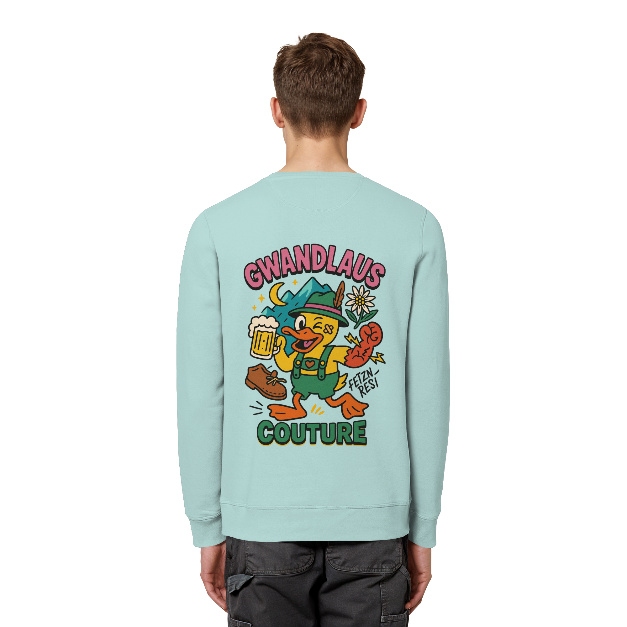 Crazy Duck - Organic Basic Unisex Sweatshirt