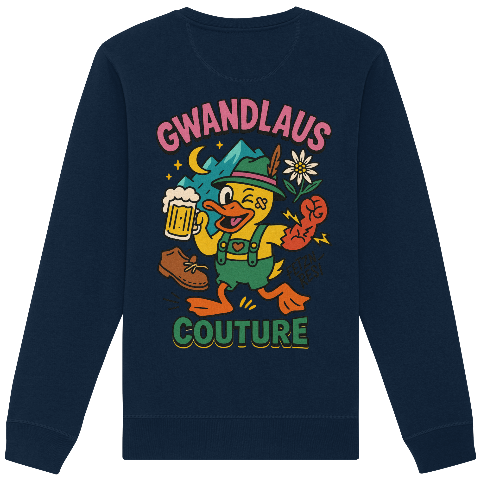 Crazy Duck - Organic Basic Unisex Sweatshirt