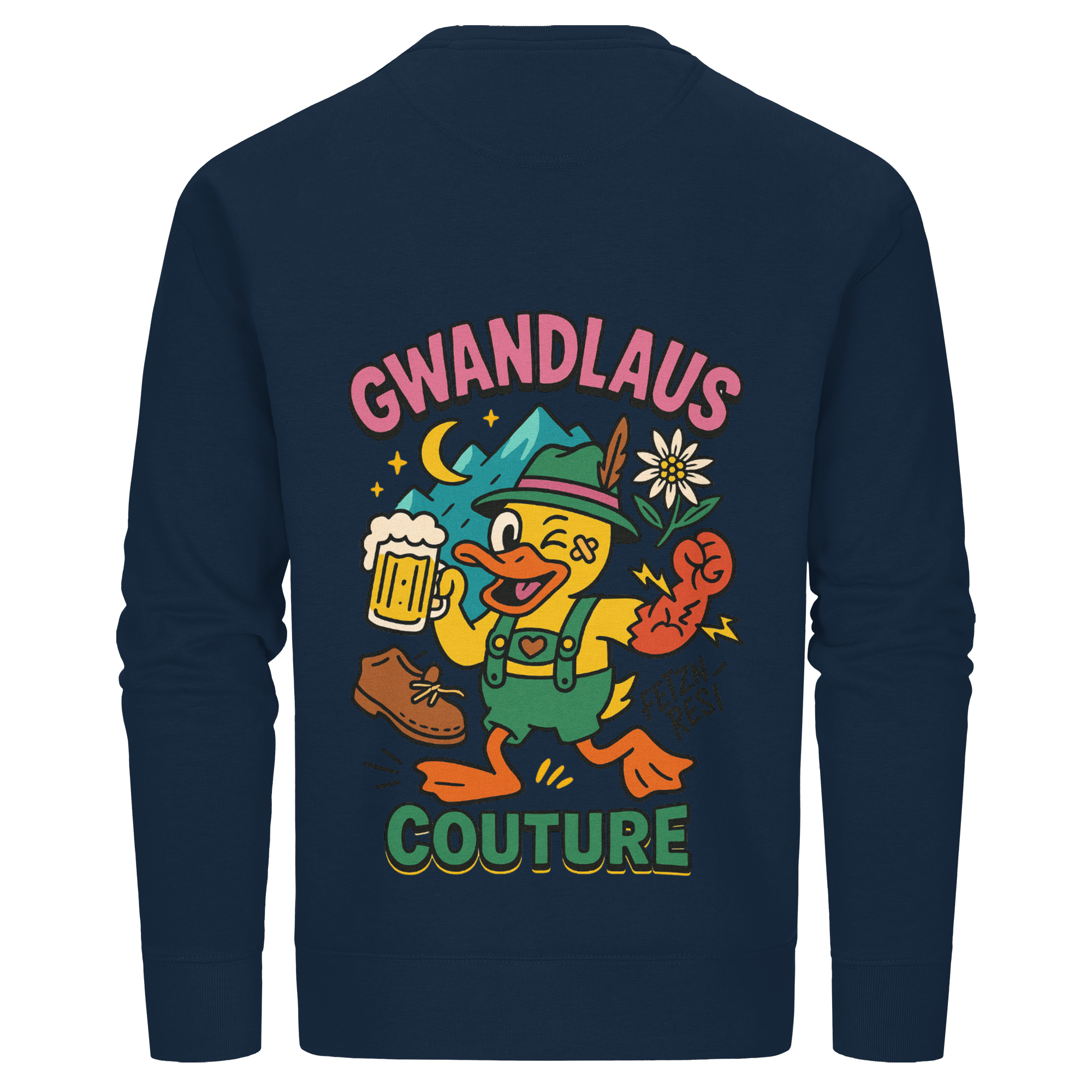 Crazy Duck - Organic Basic Unisex Sweatshirt