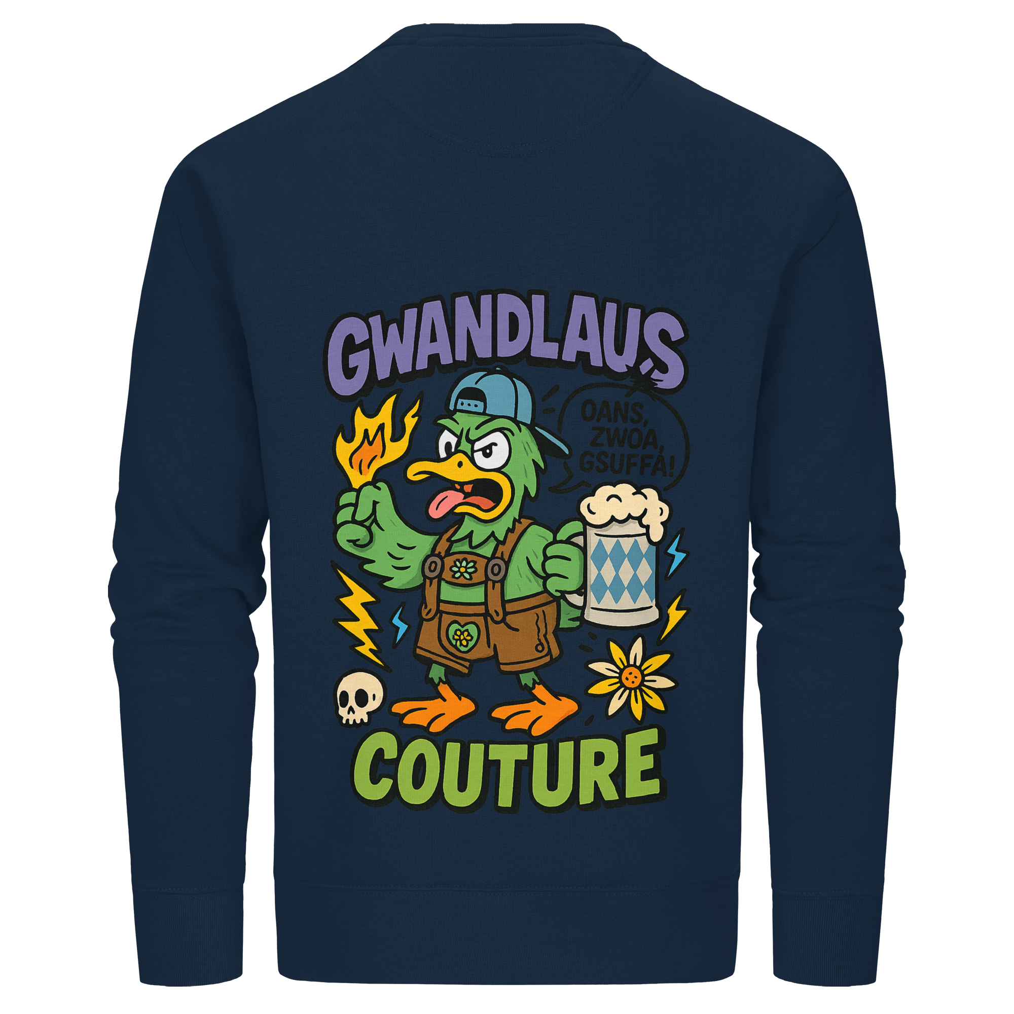 Ente süßsauer - Organic Basic Unisex Sweatshirt