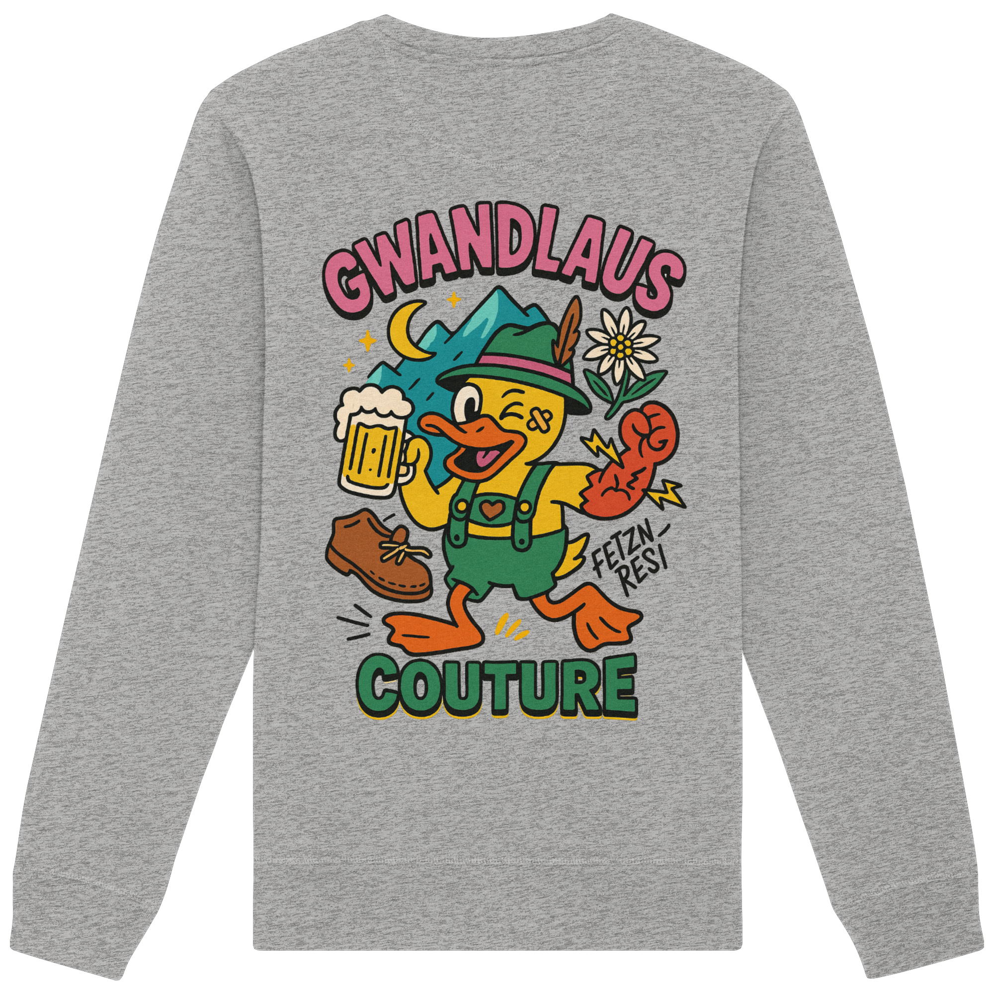 Crazy Duck - Organic Basic Unisex Sweatshirt