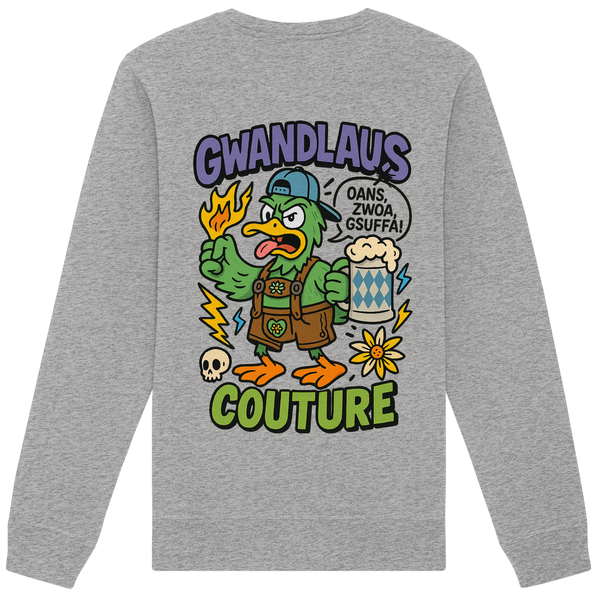 Ente süßsauer - Organic Basic Unisex Sweatshirt