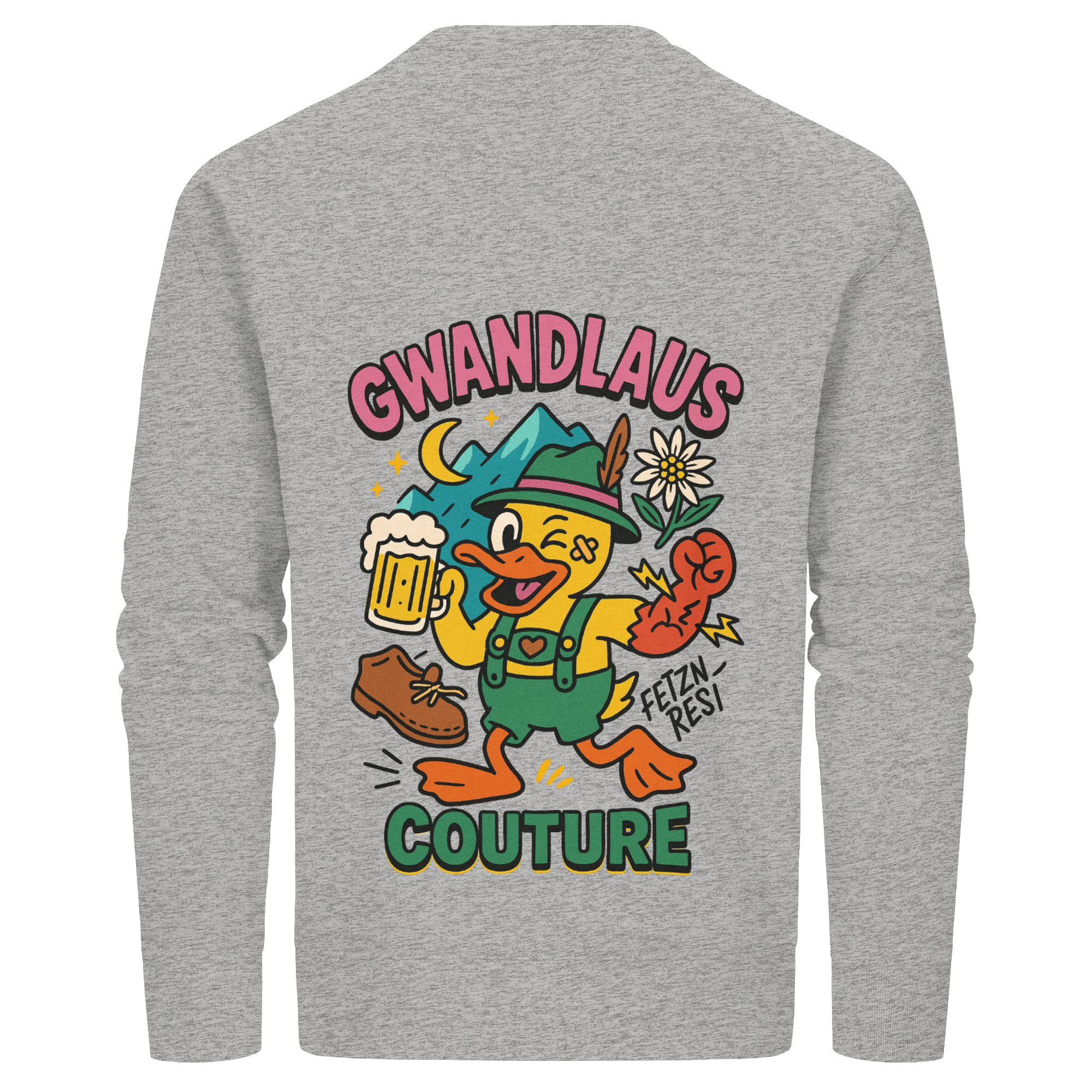 Crazy Duck - Organic Basic Unisex Sweatshirt