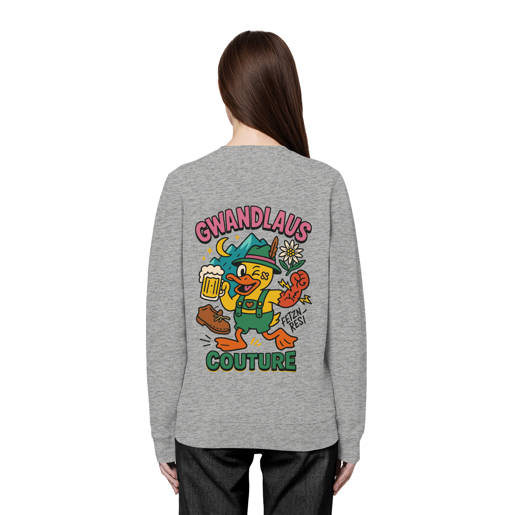 Crazy Duck - Organic Basic Unisex Sweatshirt