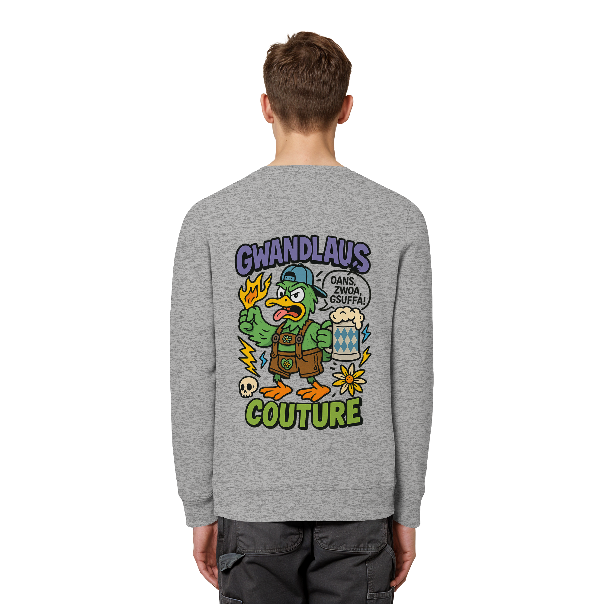 Ente süßsauer - Organic Basic Unisex Sweatshirt