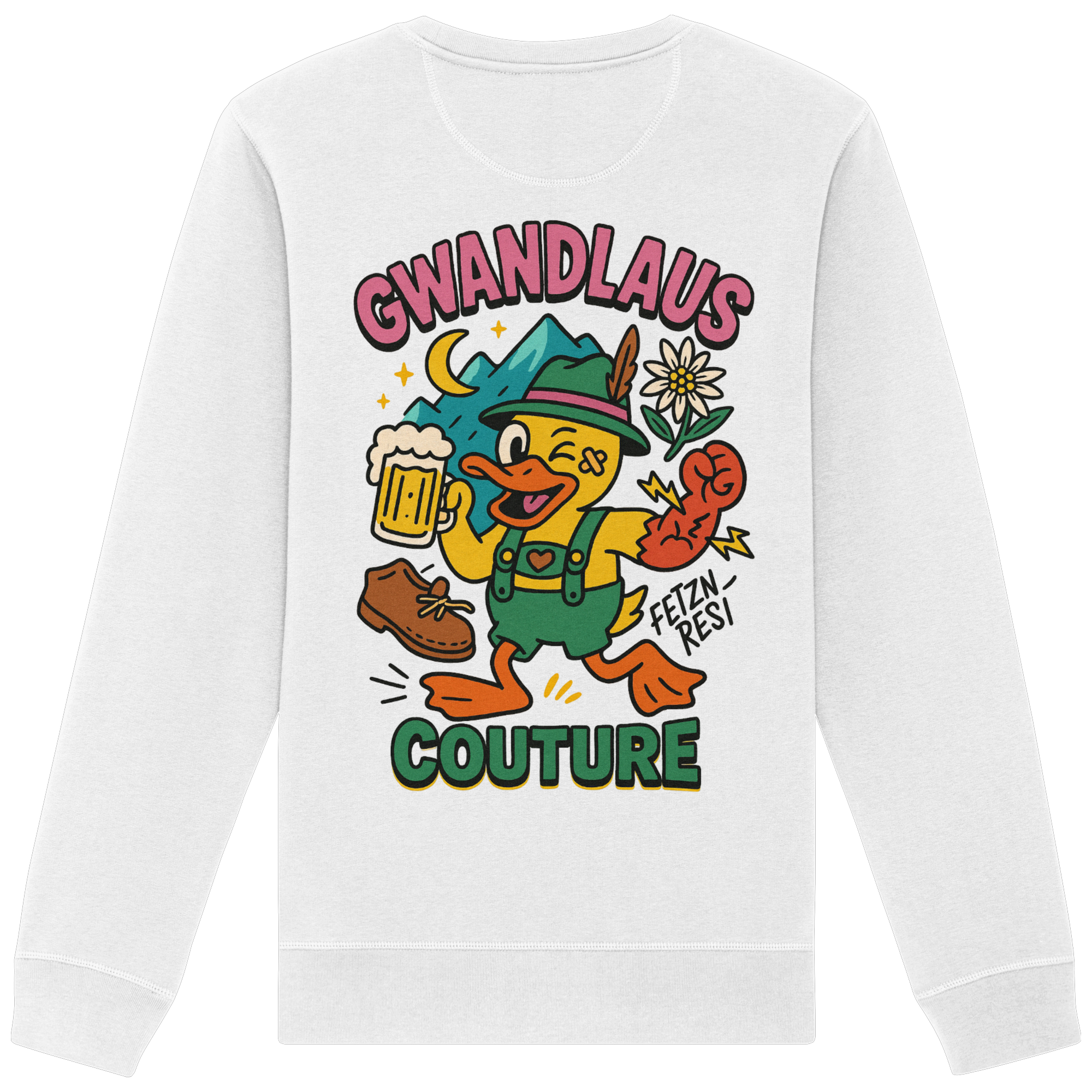 Crazy Duck - Organic Basic Unisex Sweatshirt