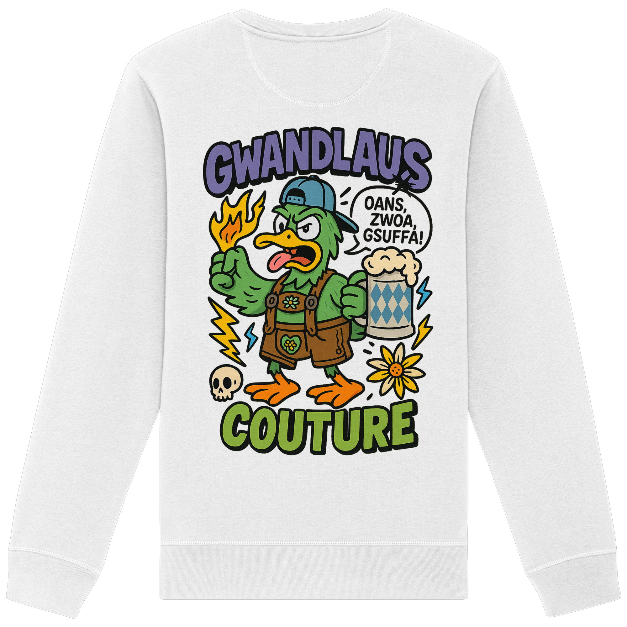 Ente süßsauer - Organic Basic Unisex Sweatshirt