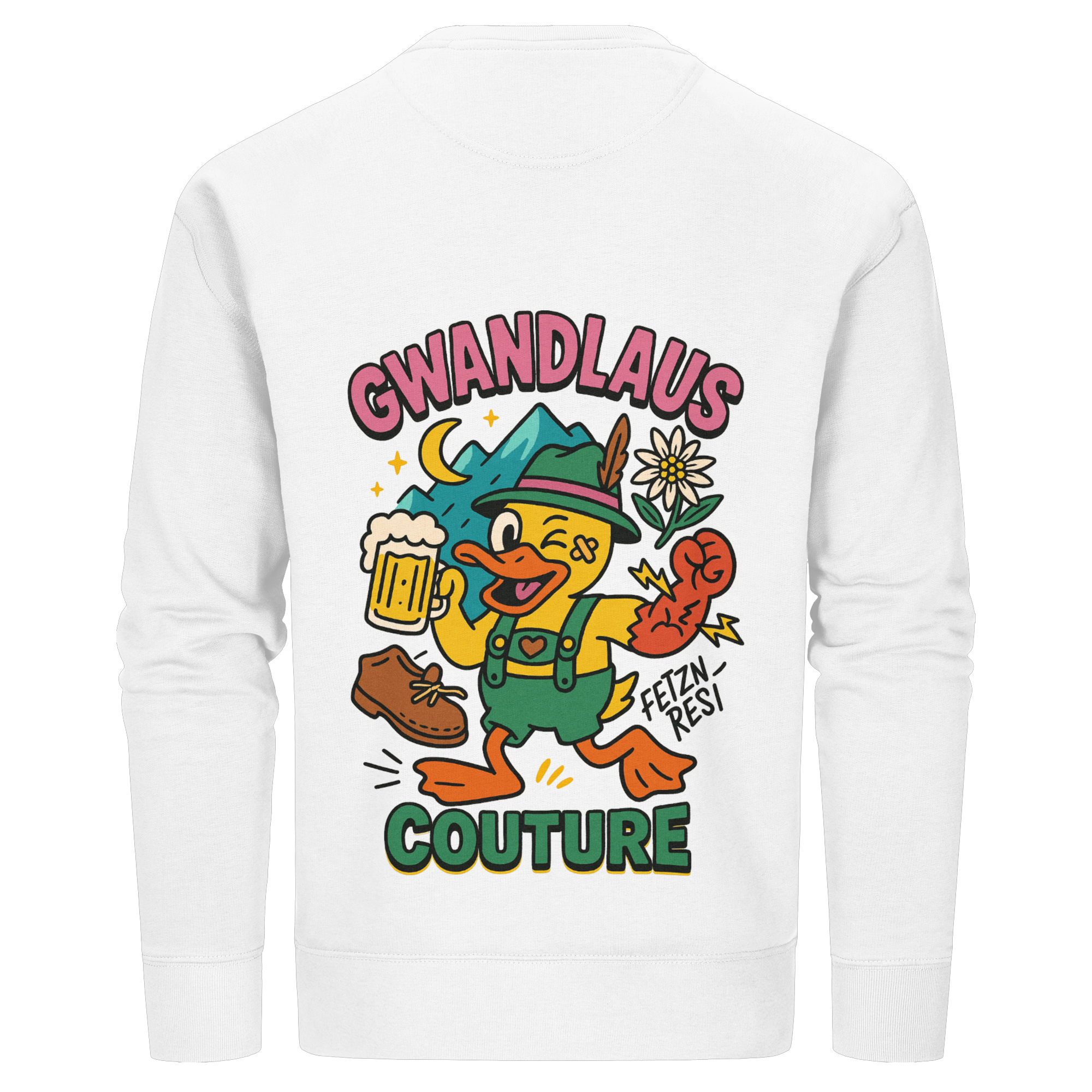 Crazy Duck - Organic Basic Unisex Sweatshirt