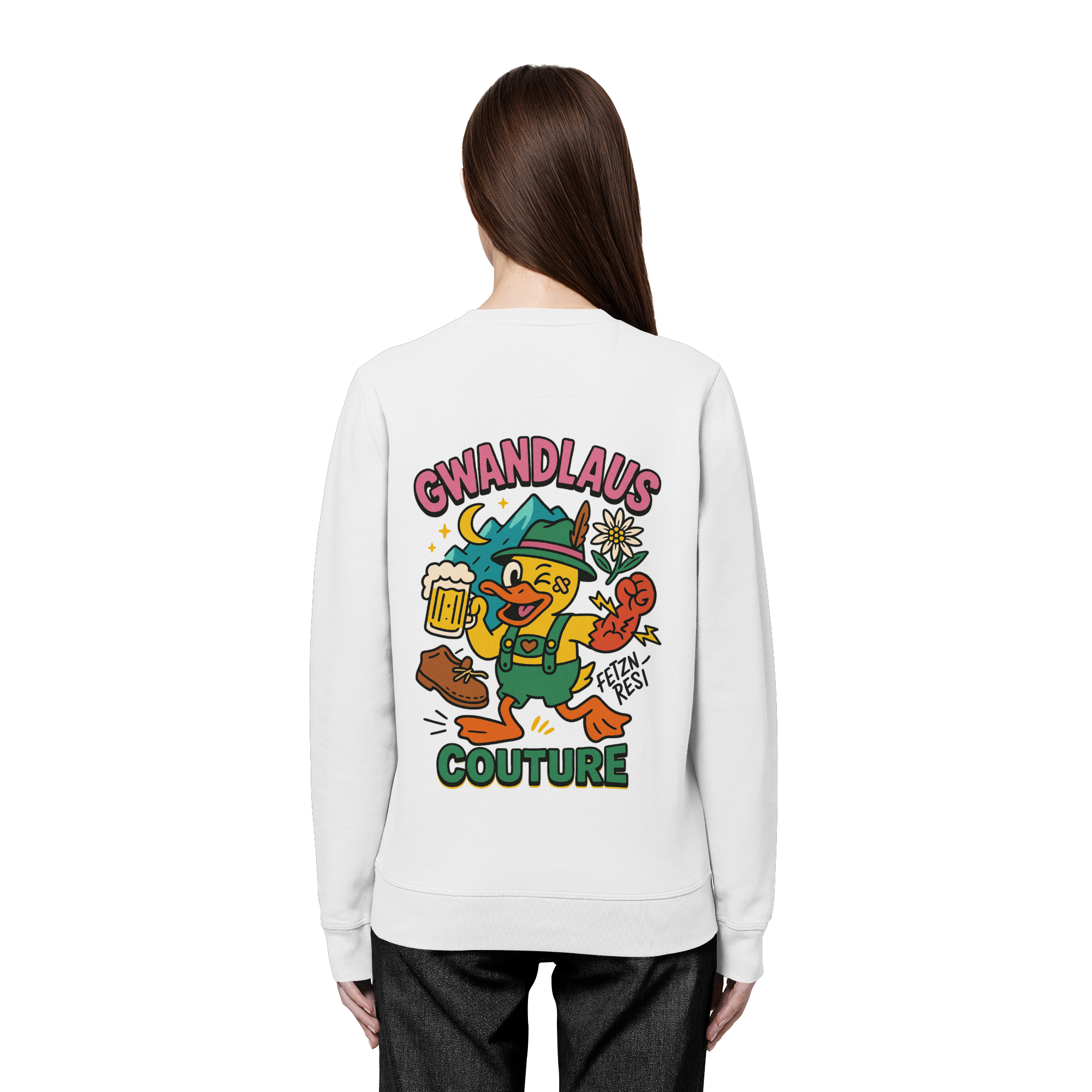 Crazy Duck - Organic Basic Unisex Sweatshirt