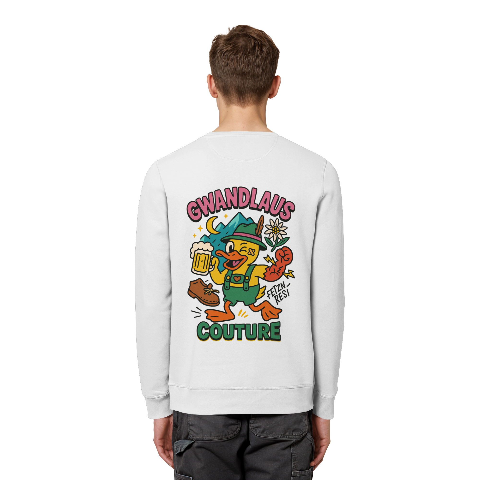 Crazy Duck - Organic Basic Unisex Sweatshirt