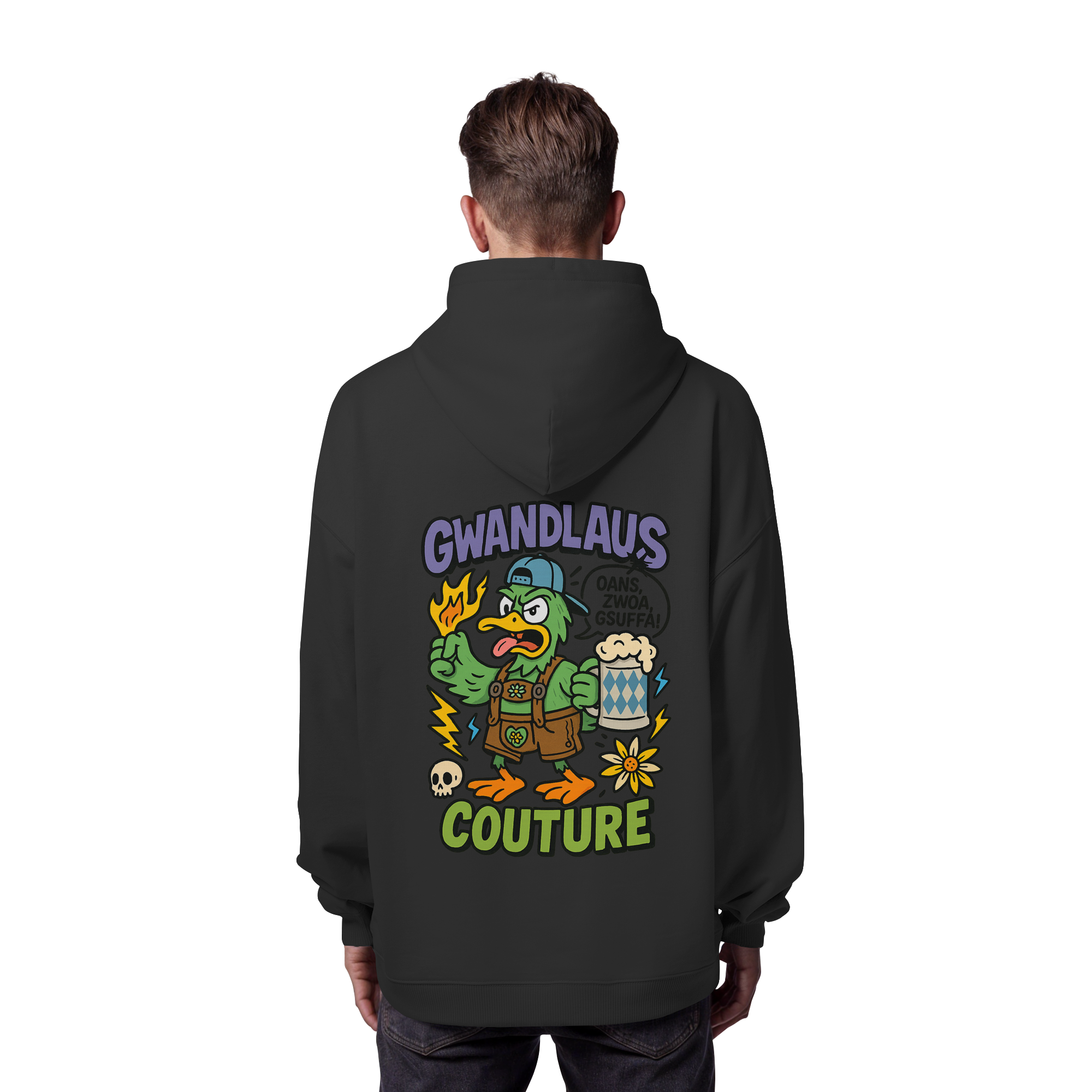 Ente süßsauer - Organic Oversize Hoodie