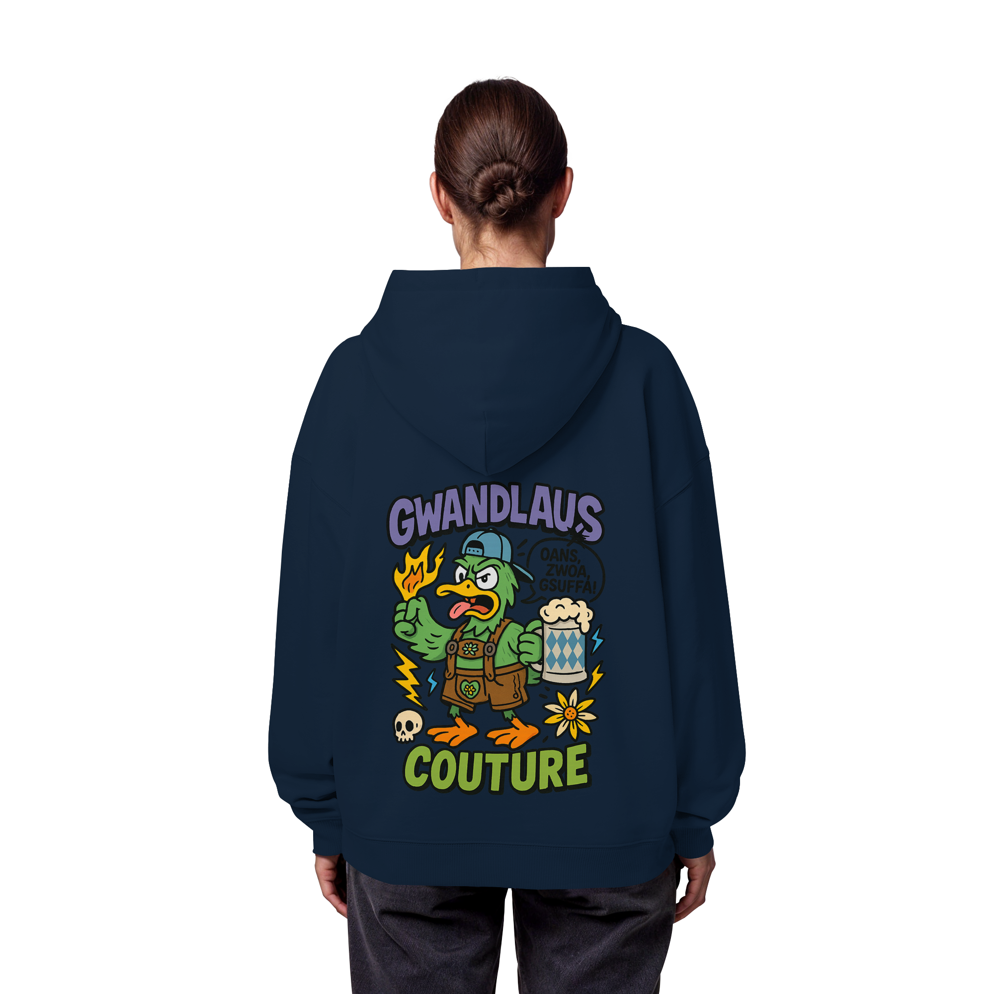 Ente süßsauer - Organic Oversize Hoodie