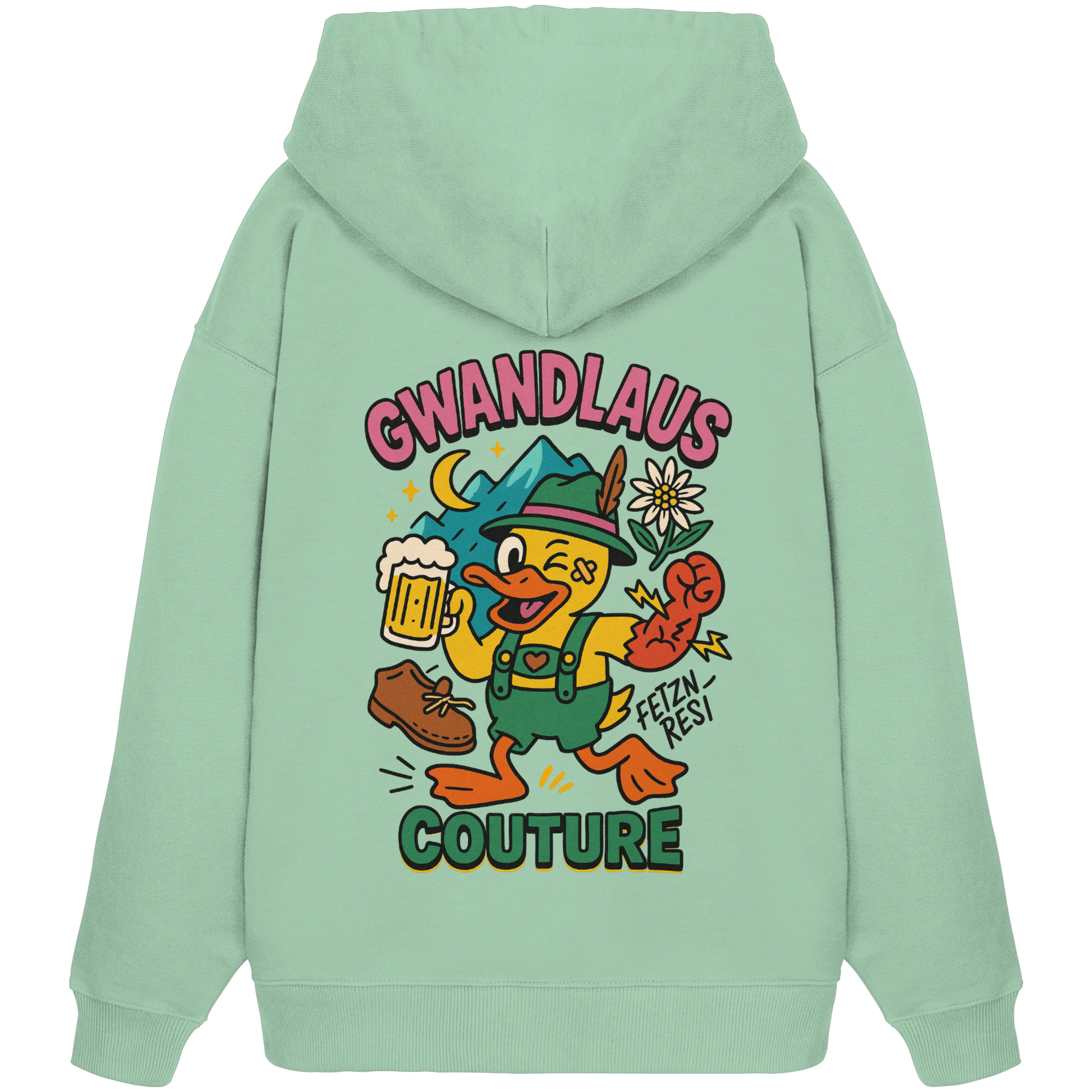 Crazy Duck - Organic Oversize Hoodie
