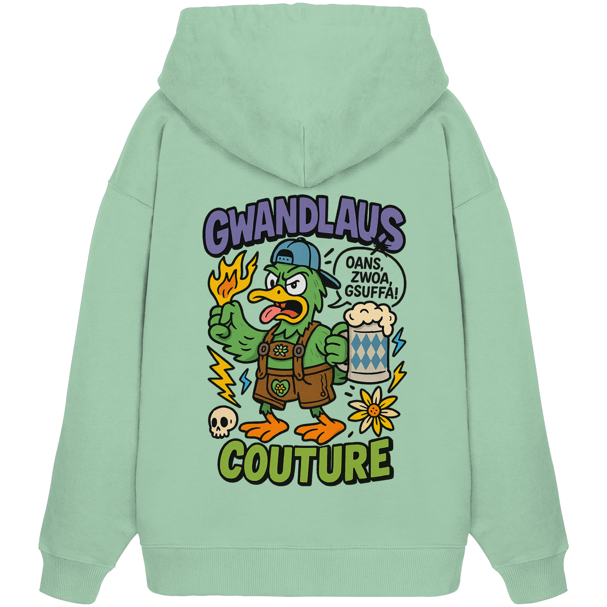 Ente süßsauer - Organic Oversize Hoodie