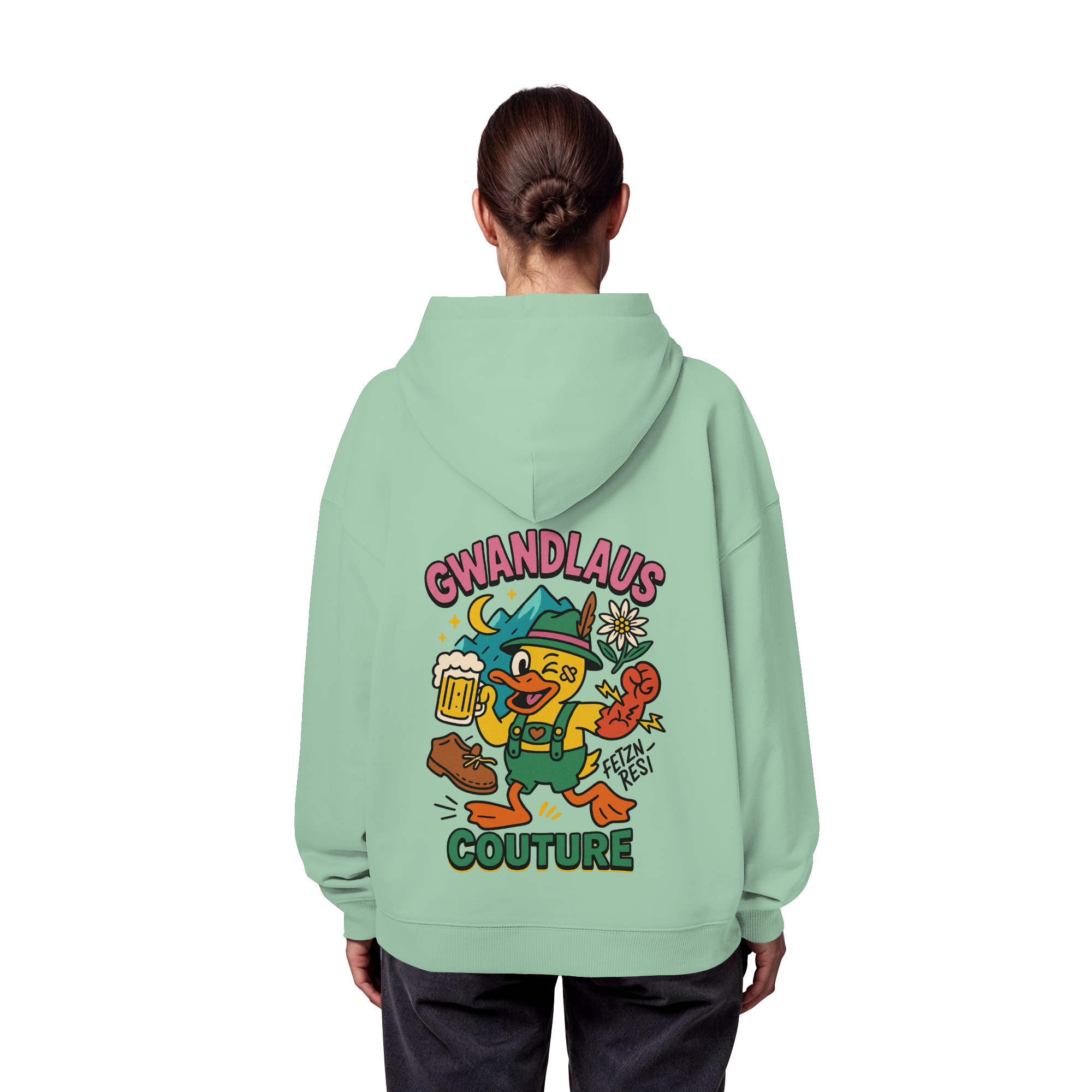 Crazy Duck - Organic Oversize Hoodie