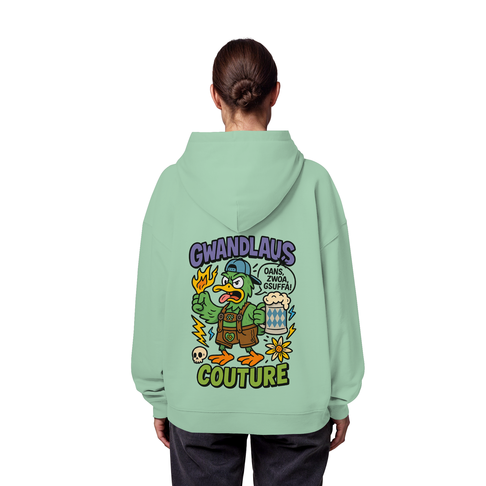 Ente süßsauer - Organic Oversize Hoodie