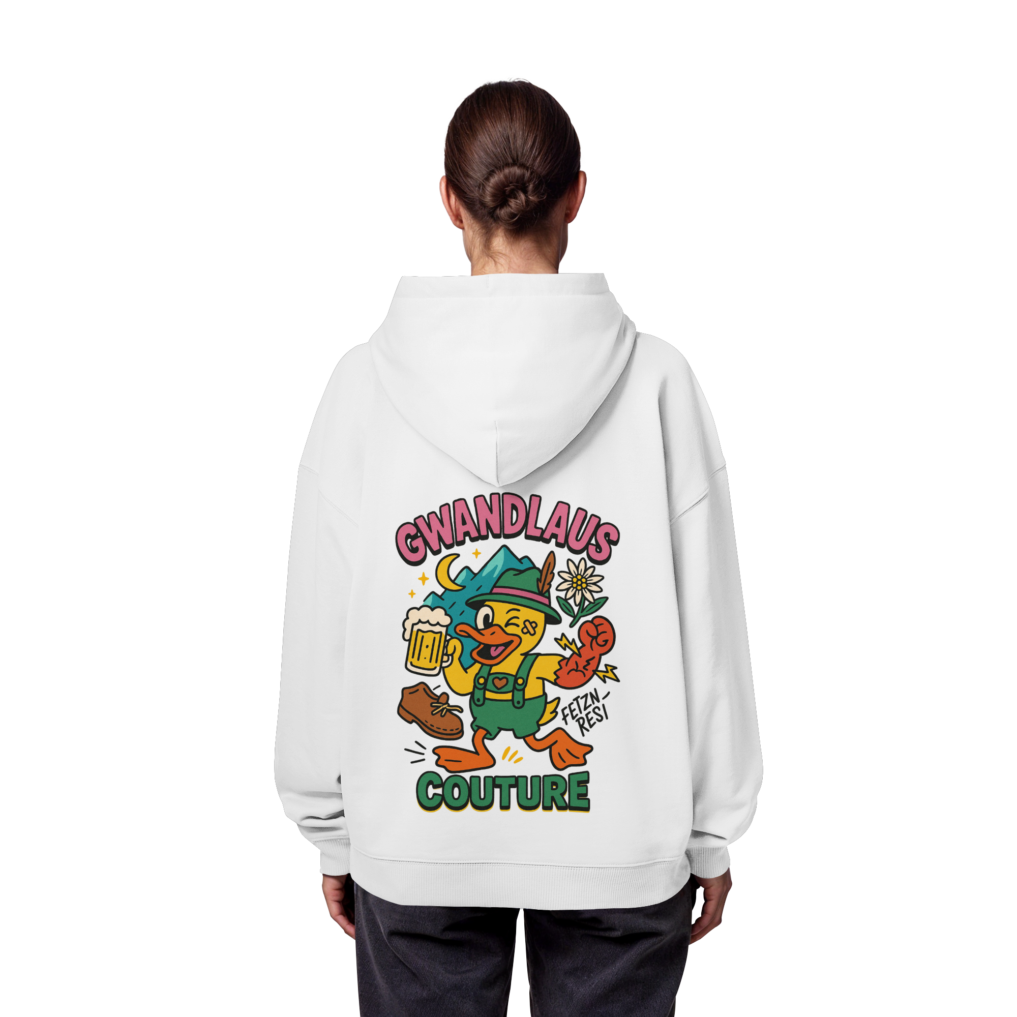 Crazy Duck - Organic Oversize Hoodie