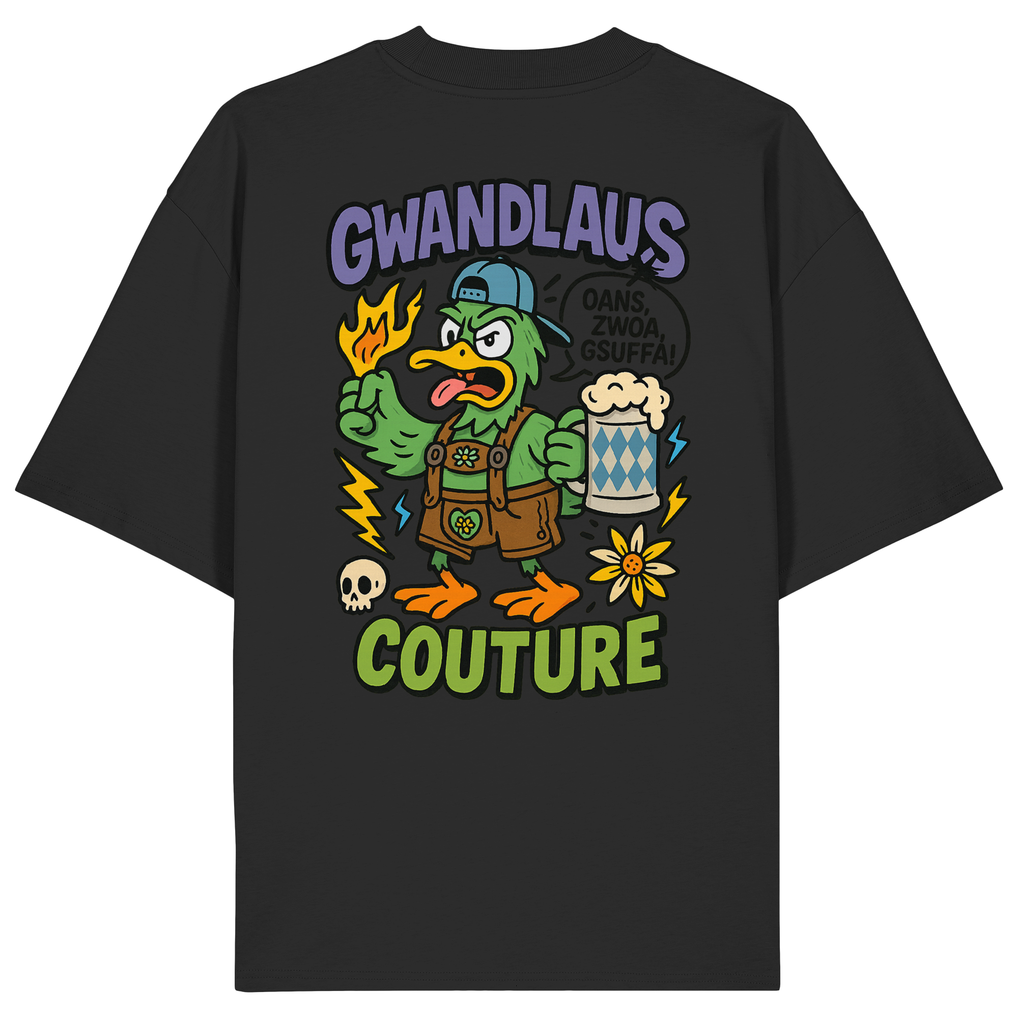 Ente süßsauer - Organic Oversize Shirt