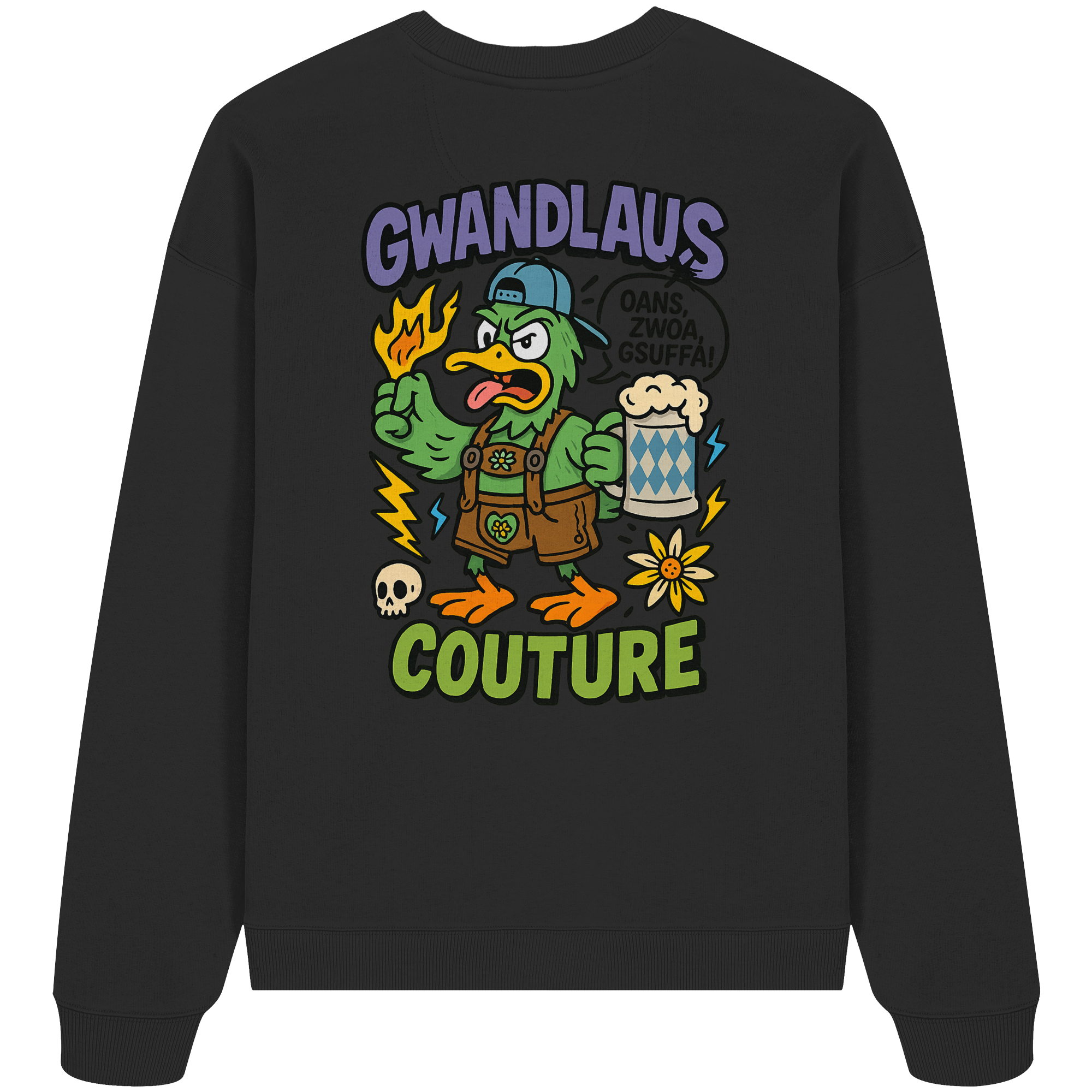 Ente süßsauer - Organic Oversize Sweatshirt
