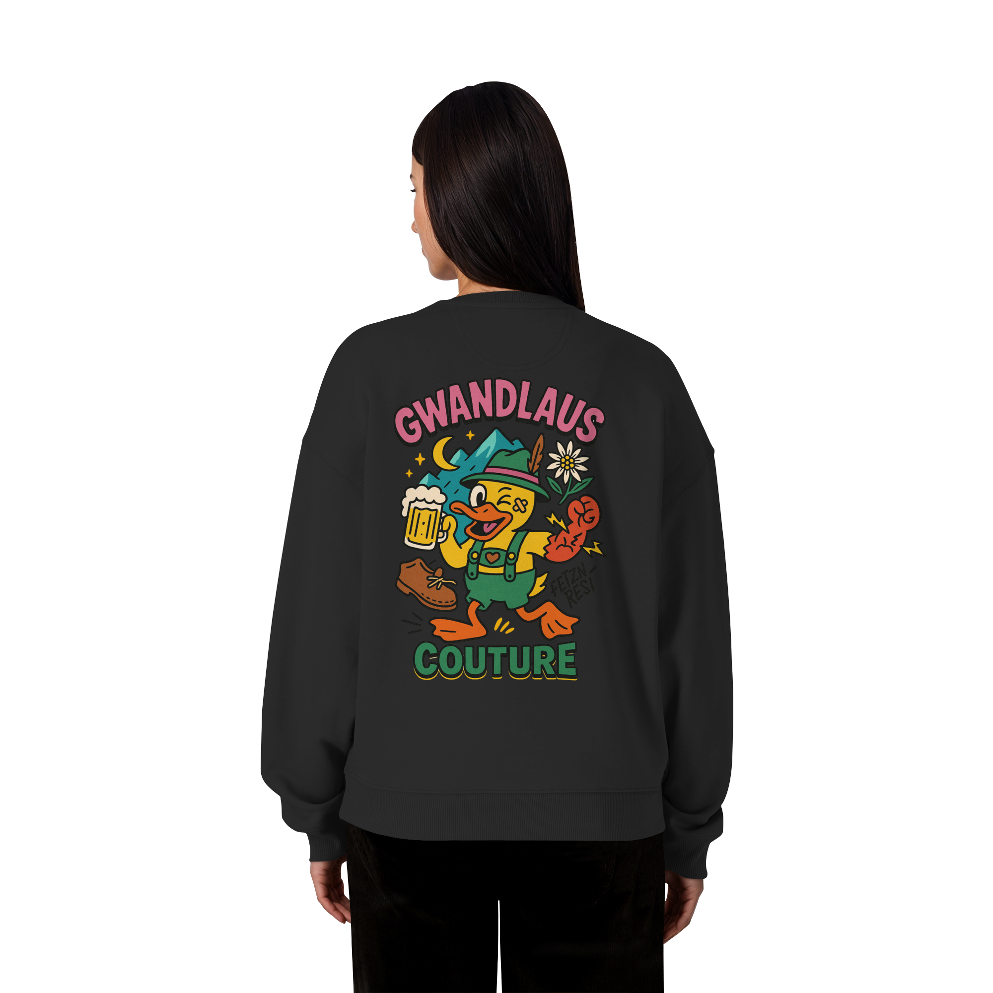 Crazy Duck - Organic Oversize Sweatshirt