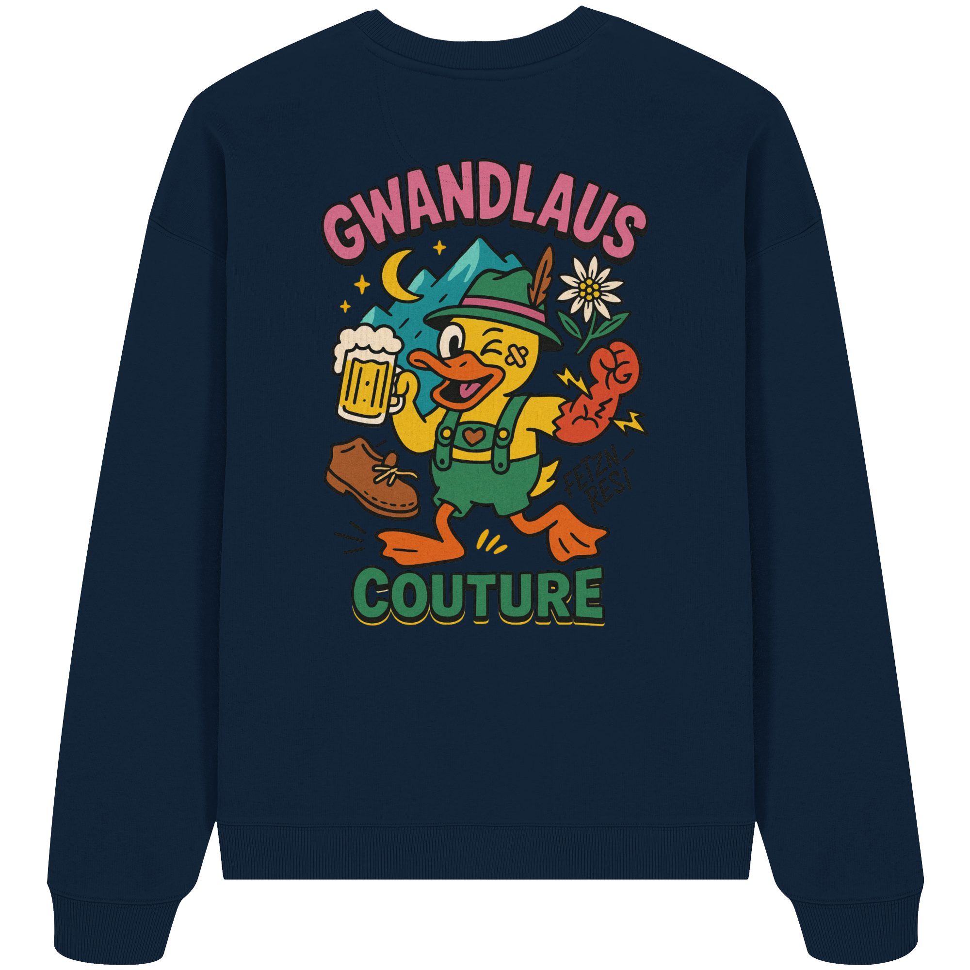 Crazy Duck - Organic Oversize Sweatshirt