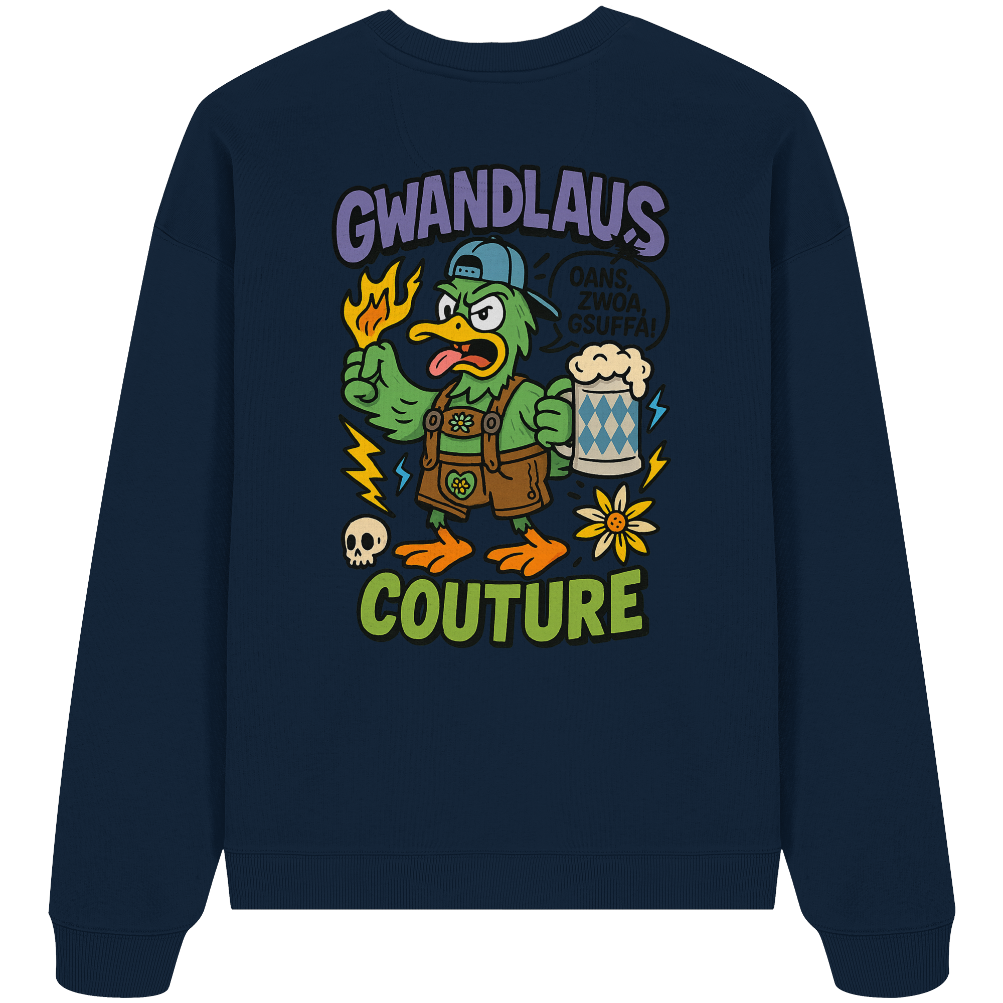 Ente süßsauer - Organic Oversize Sweatshirt