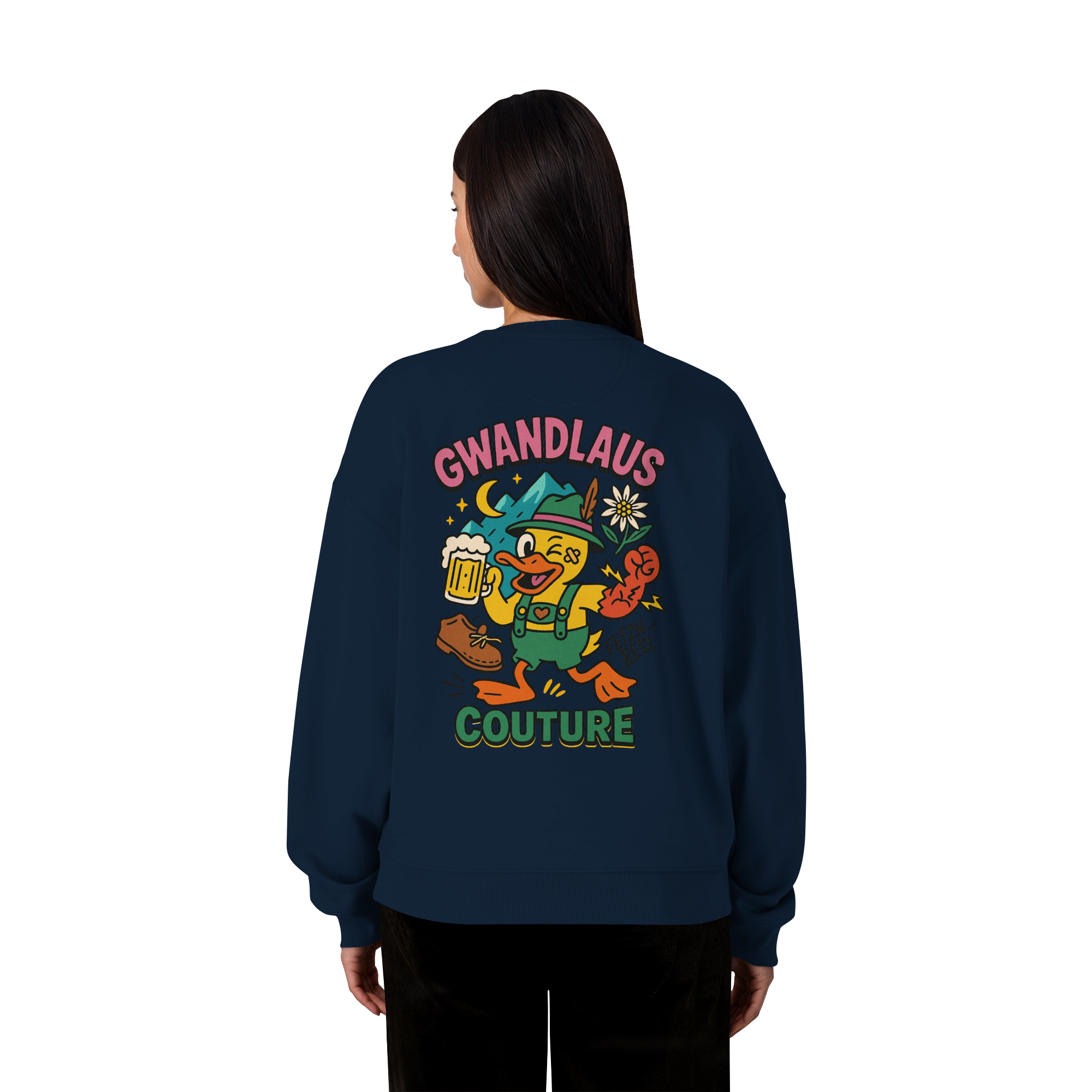 Crazy Duck - Organic Oversize Sweatshirt