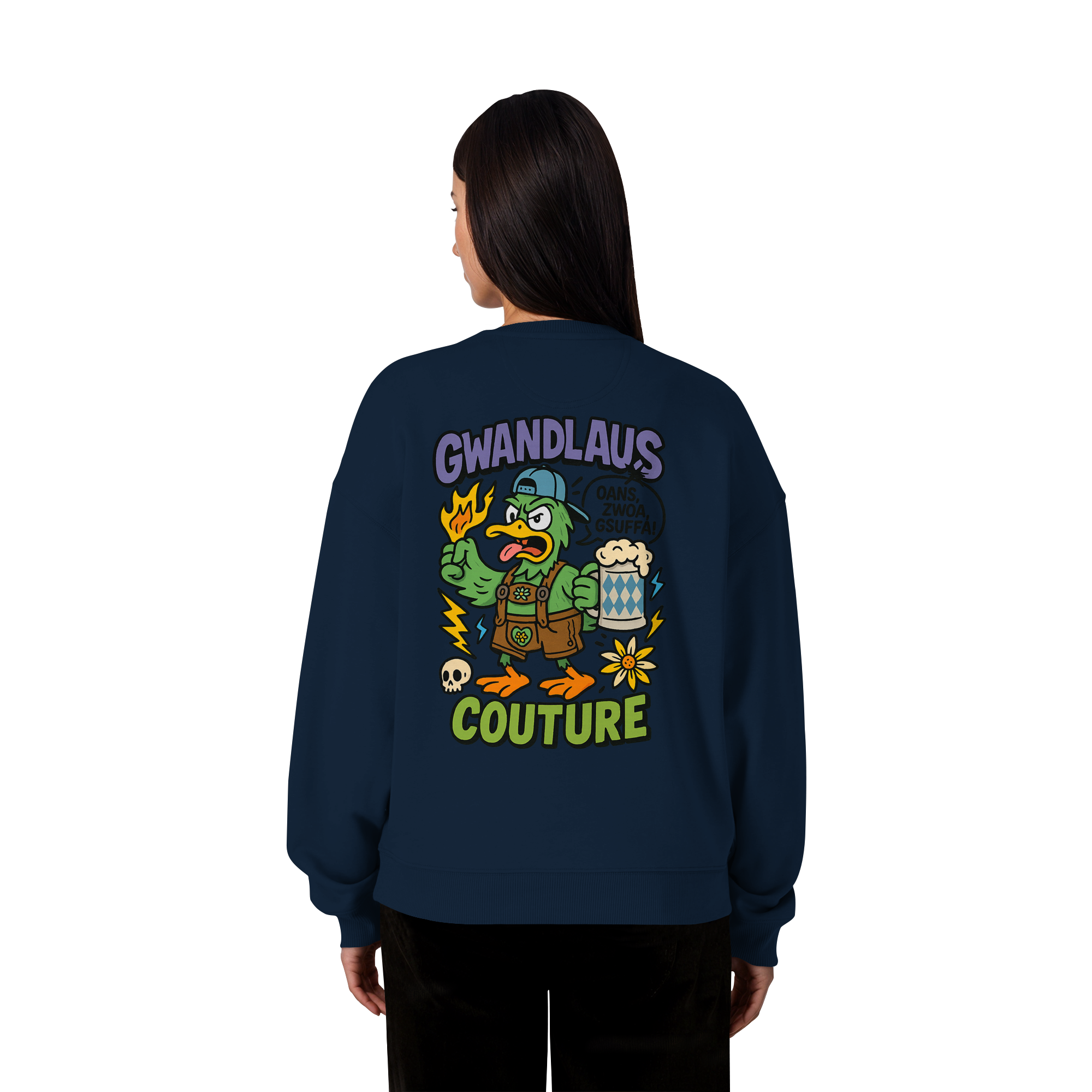 Ente süßsauer - Organic Oversize Sweatshirt